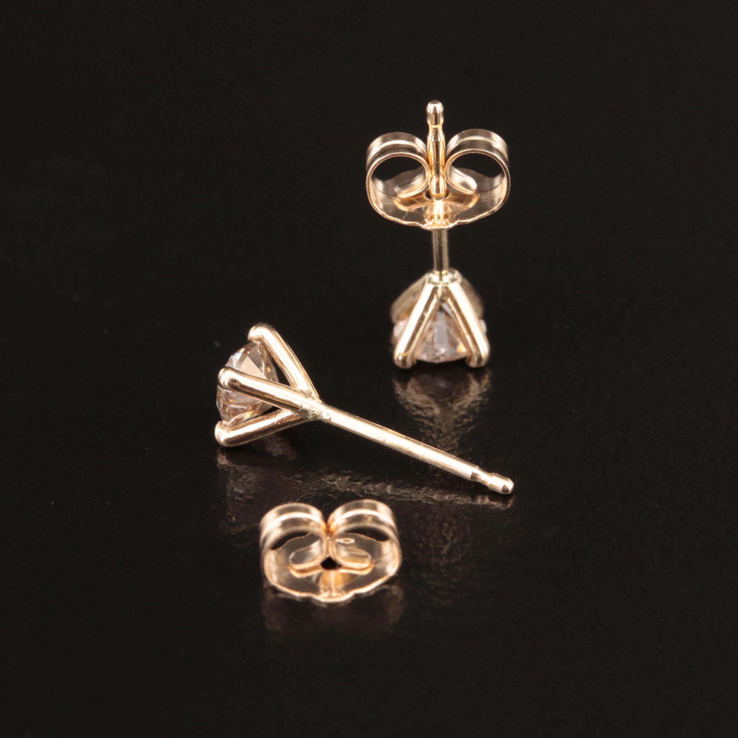 14K 0.46 CTW Diamond Stud Earrings