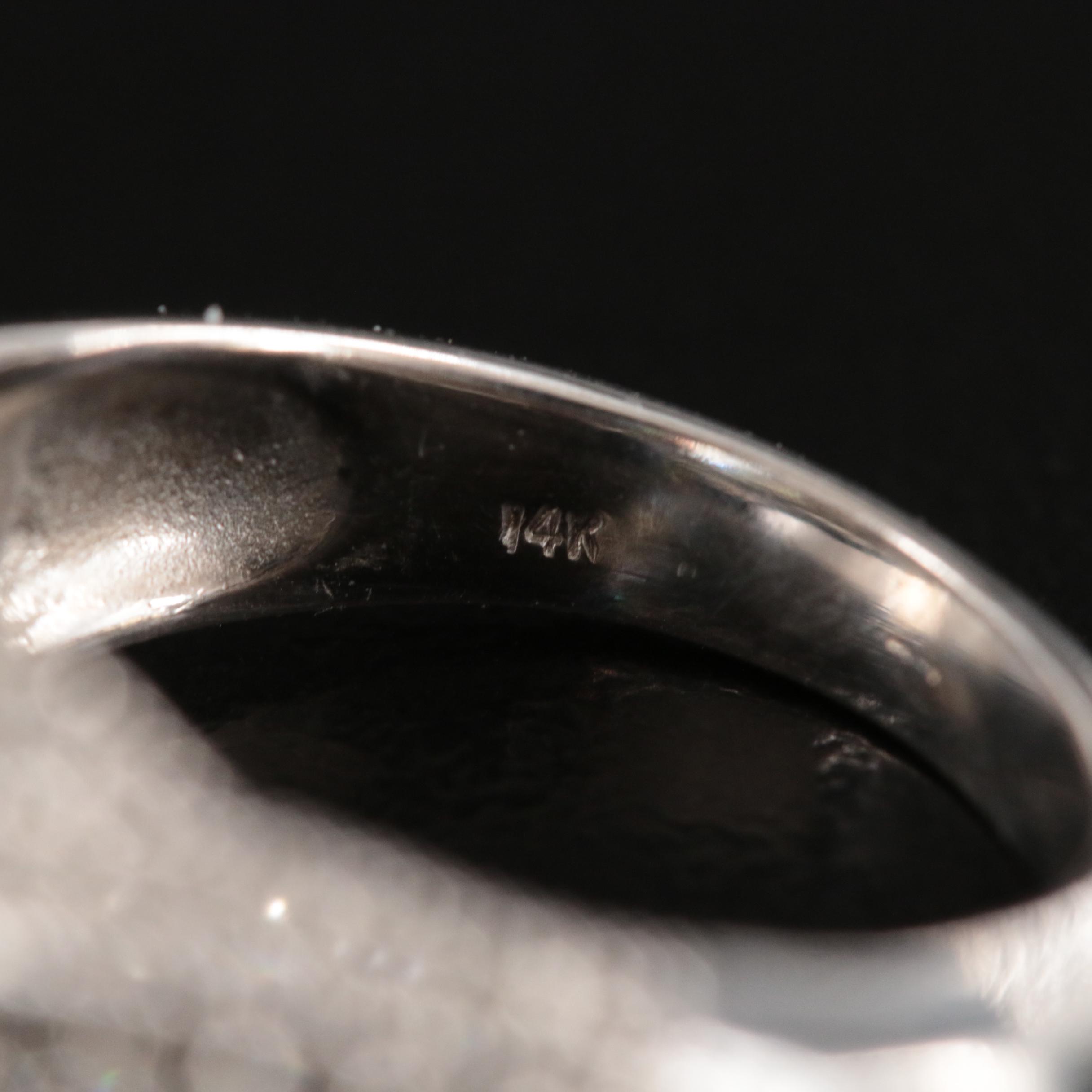 14K 3.99 CT Aquamarine and Diamond Ring