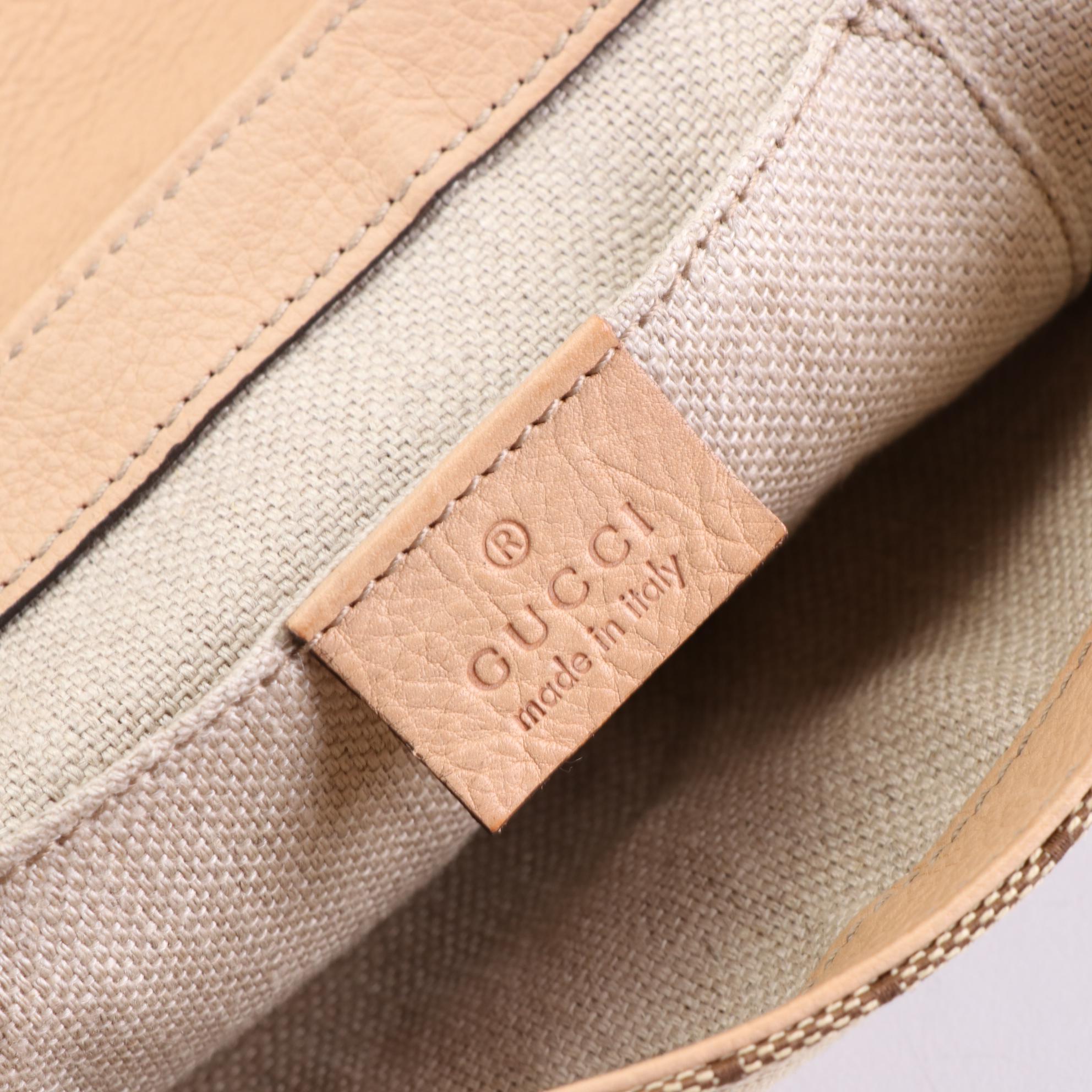 Gucci Marrakesh Handbag in GG Canvas and Leather