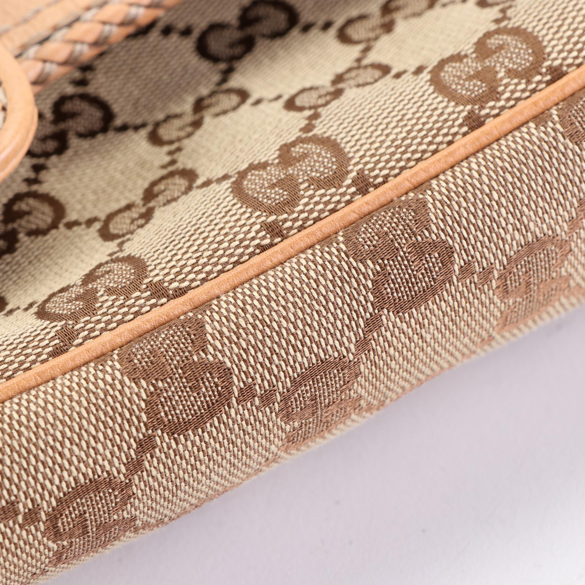 Gucci Marrakesh Handbag in GG Canvas and Leather