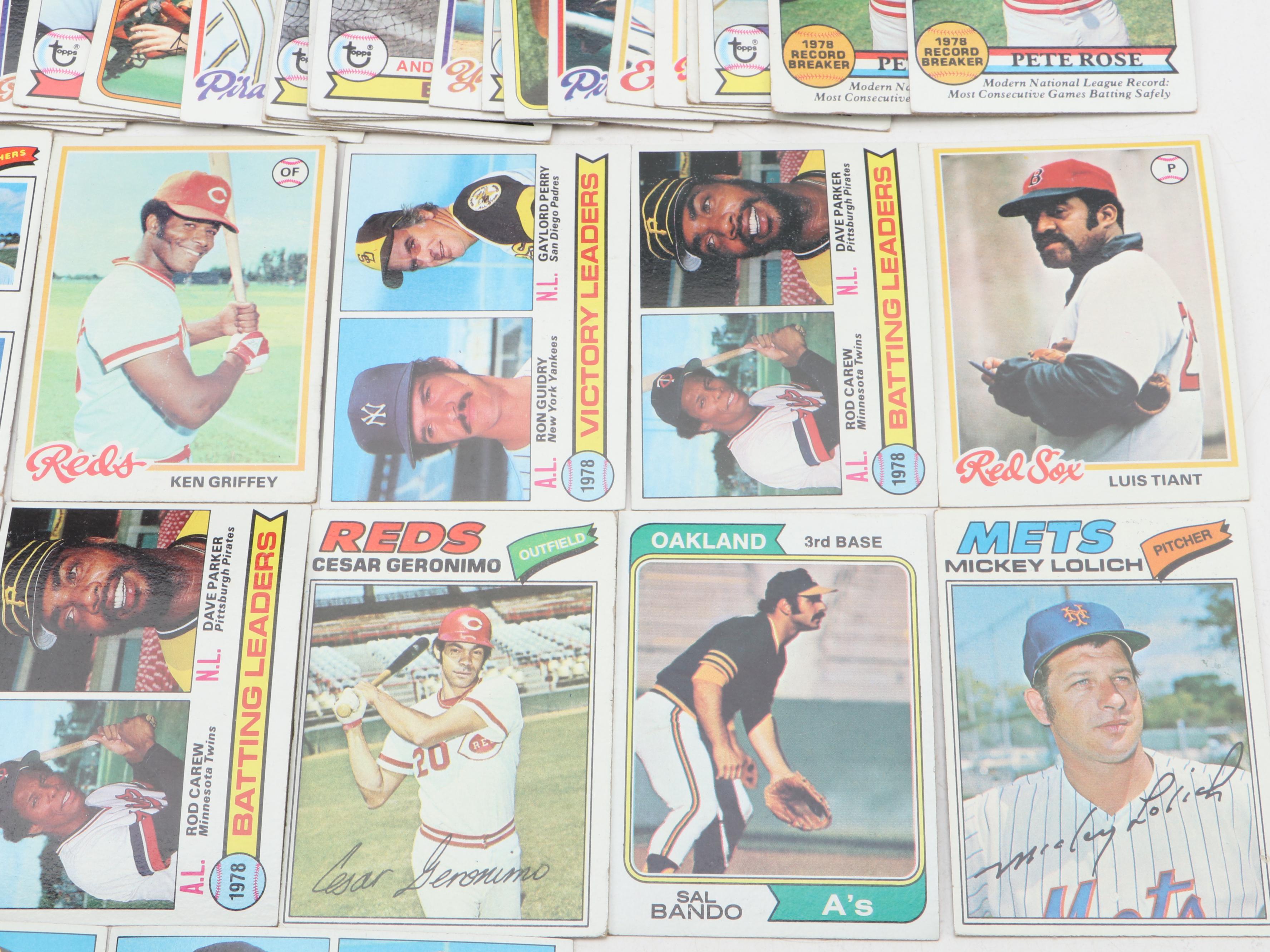 Topps Baseball Cards Including Seaver, Schmidt, Dawson and More, 1970s–1980s