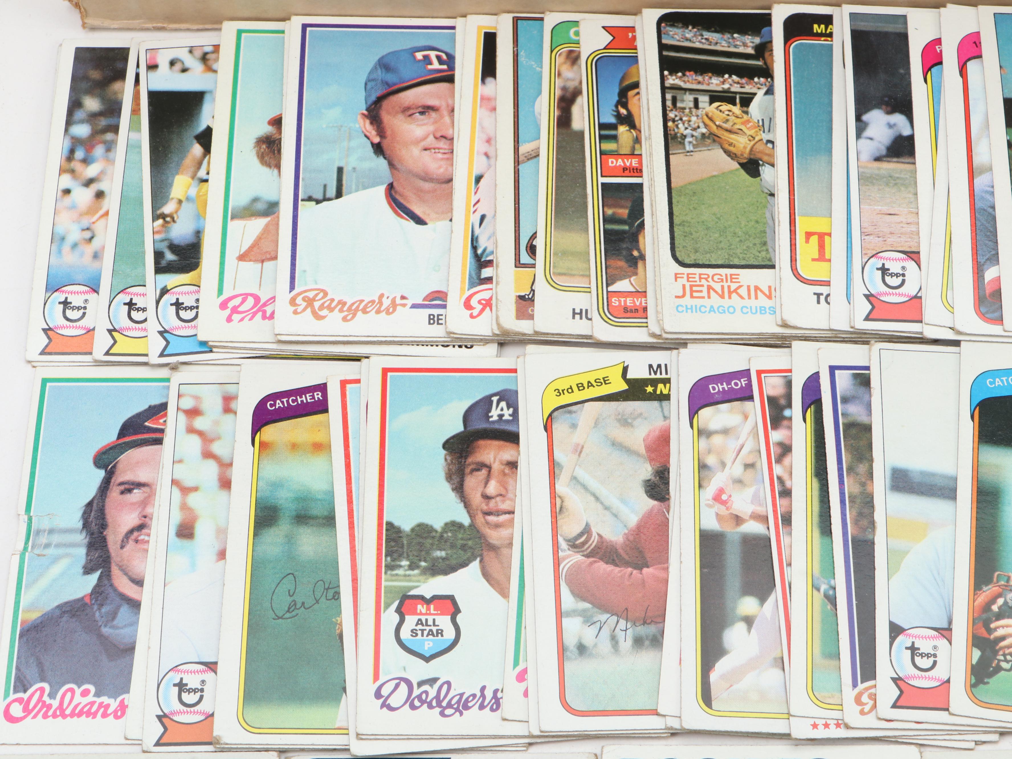 Topps Baseball Cards Including Seaver, Schmidt, Dawson and More, 1970s–1980s