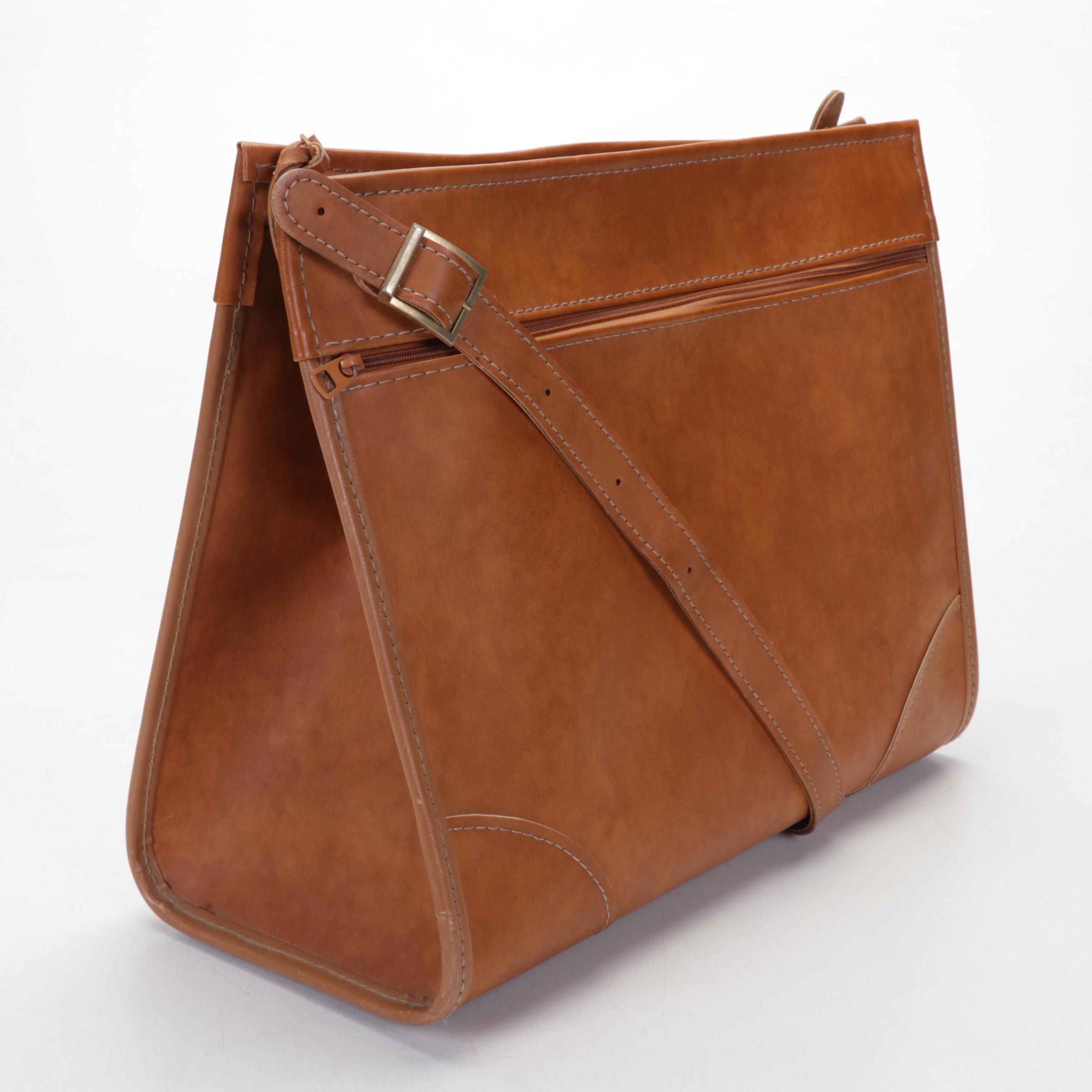 Hartmann Luggage Tan Leather CarryOn EBTH