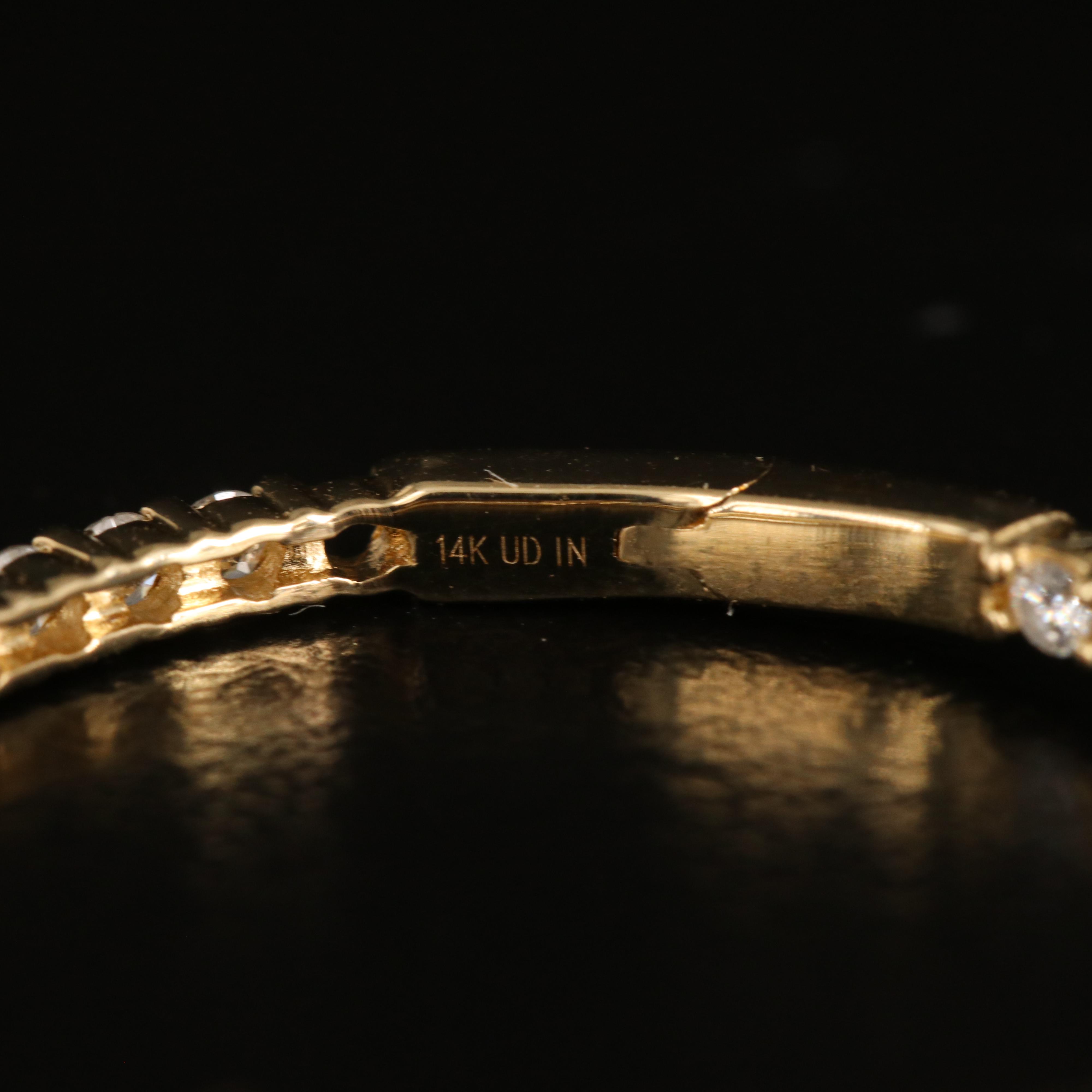 14K 1.00 CTW Diamond Inside-Out Hoop Earrings