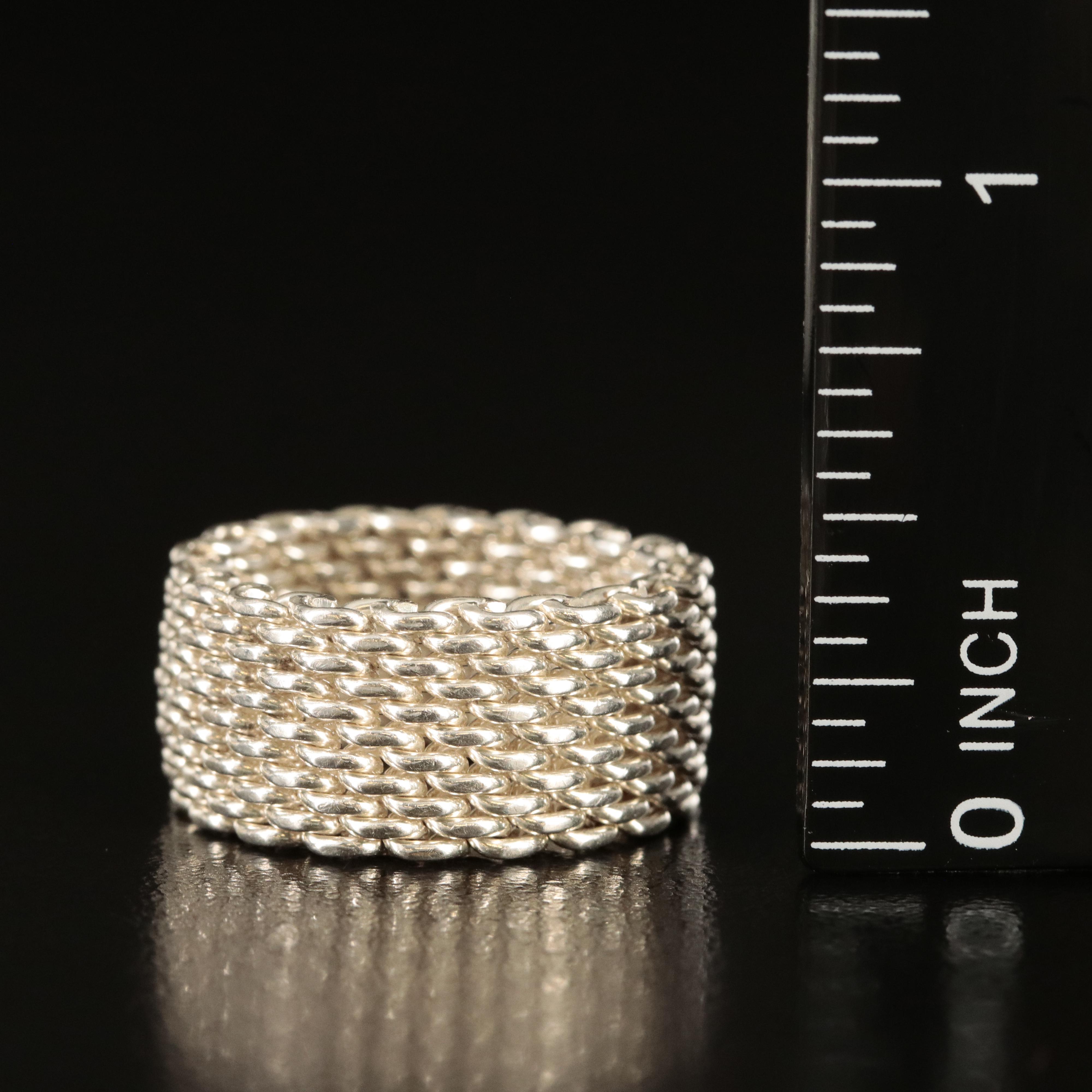 Tiffany & Co. "Somerset" Sterling Ring