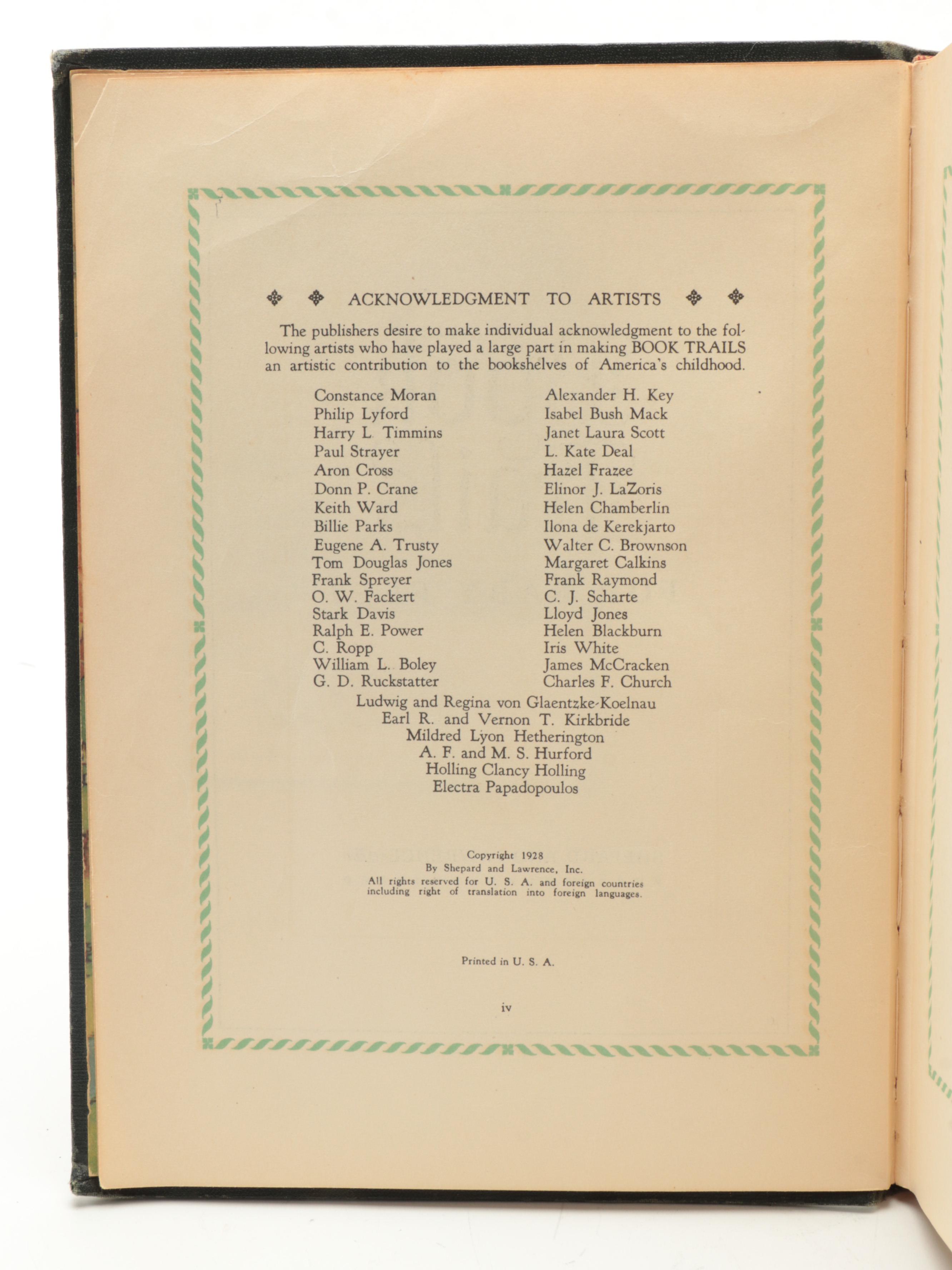 "Book Trails to Enchanted Lands" and "Book Trails for Baby Feet," 1928