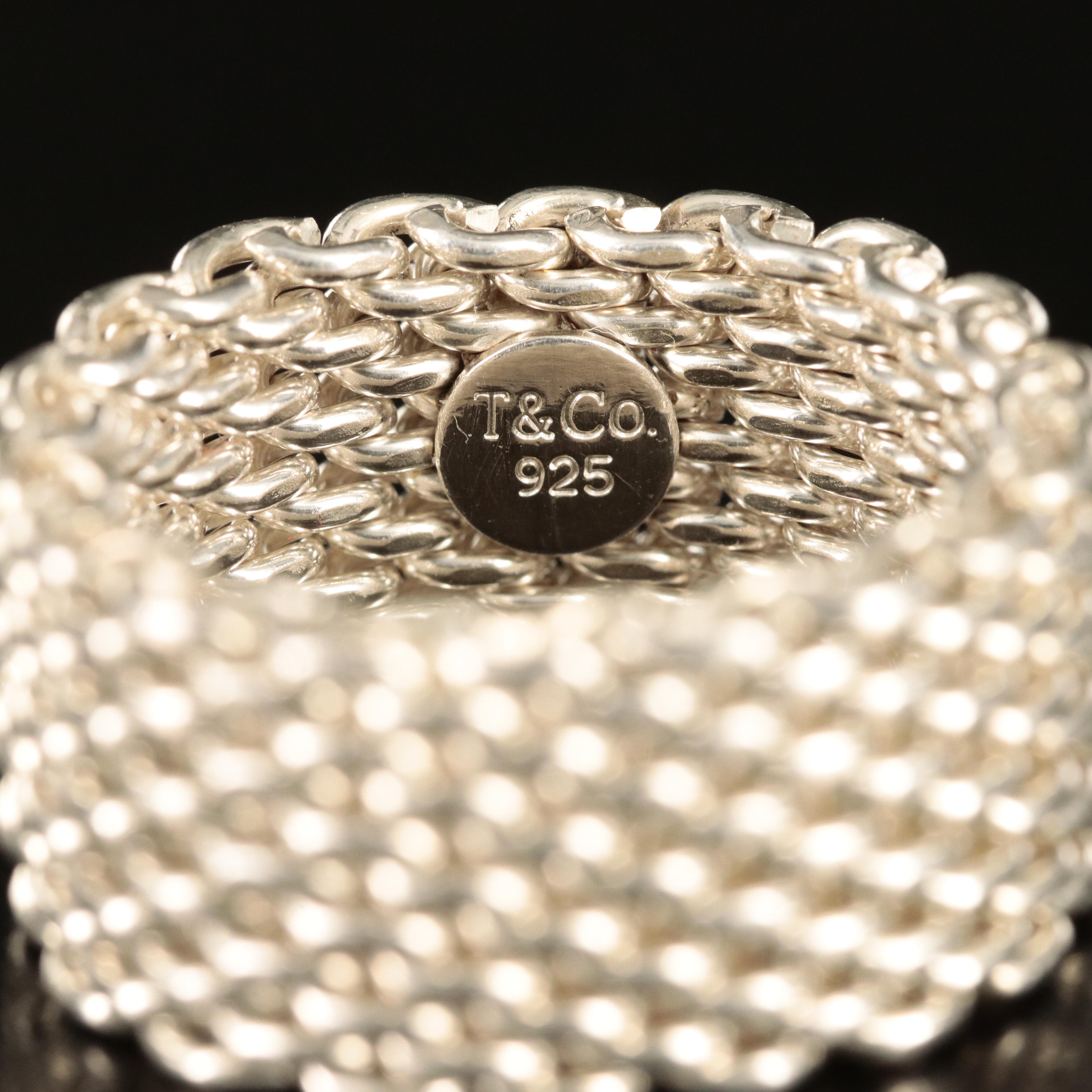 Tiffany & Co. "Somerset" Sterling Ring