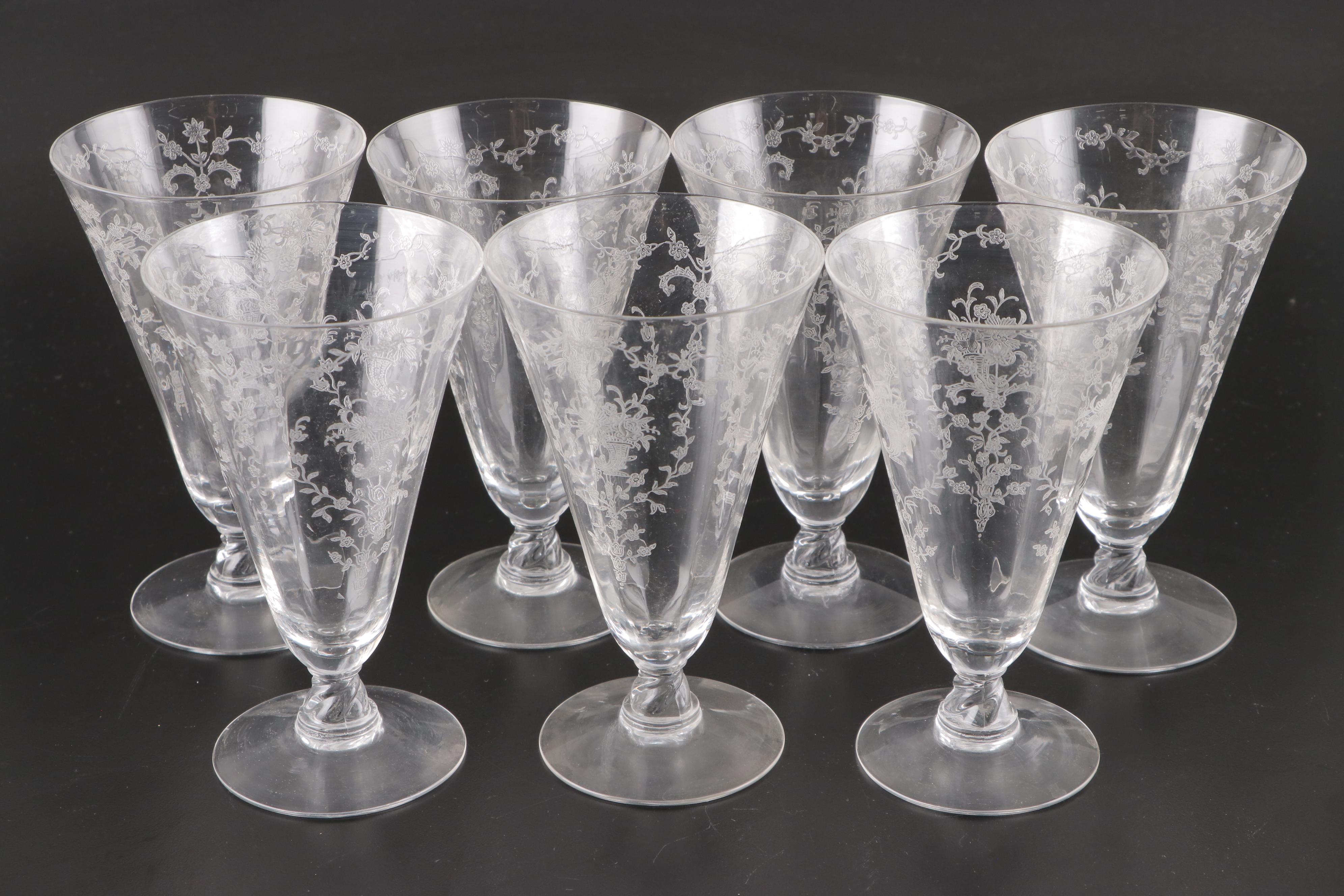 Fostoria "Mayflower" Glass Stemware