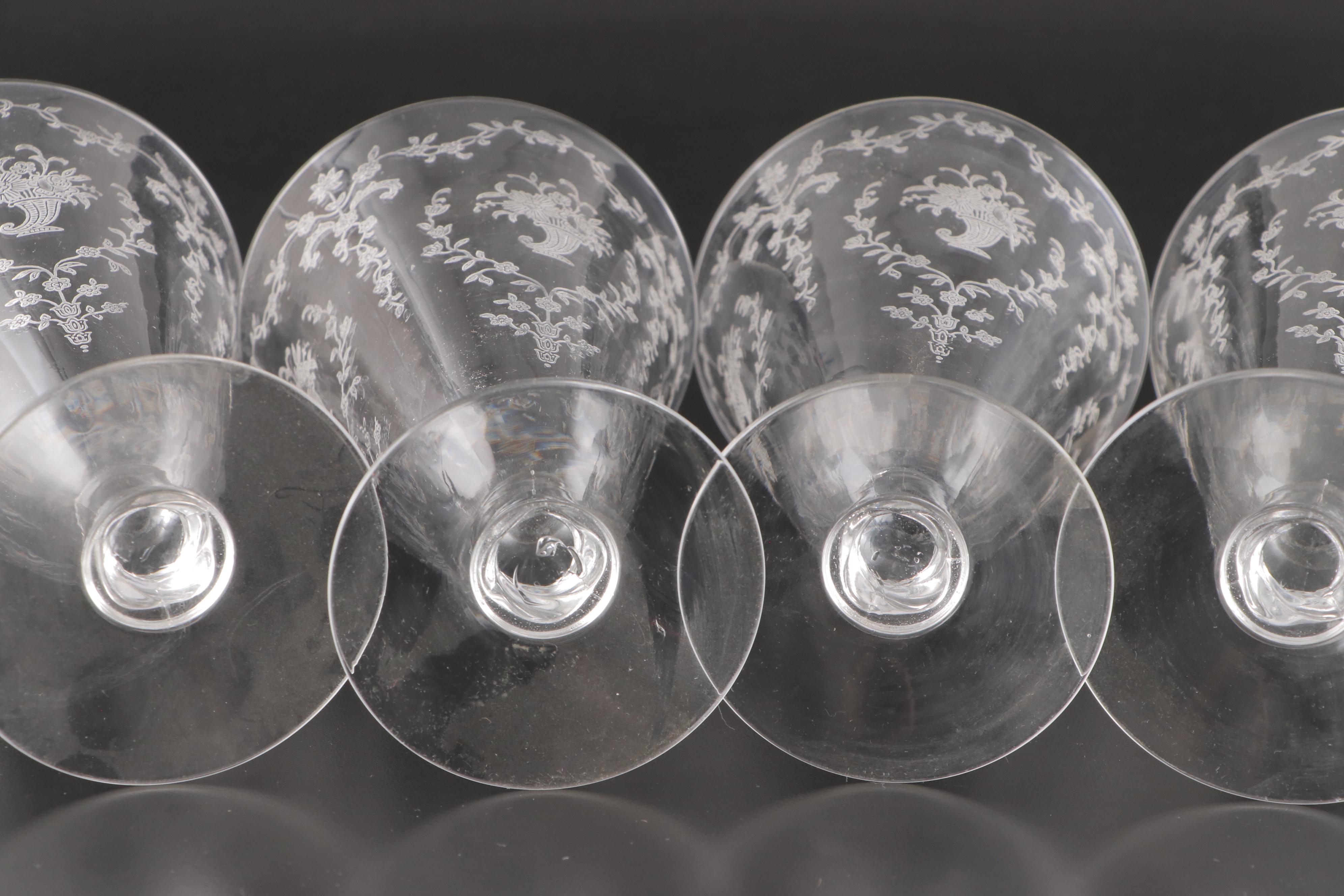 Fostoria "Mayflower" Glass Stemware