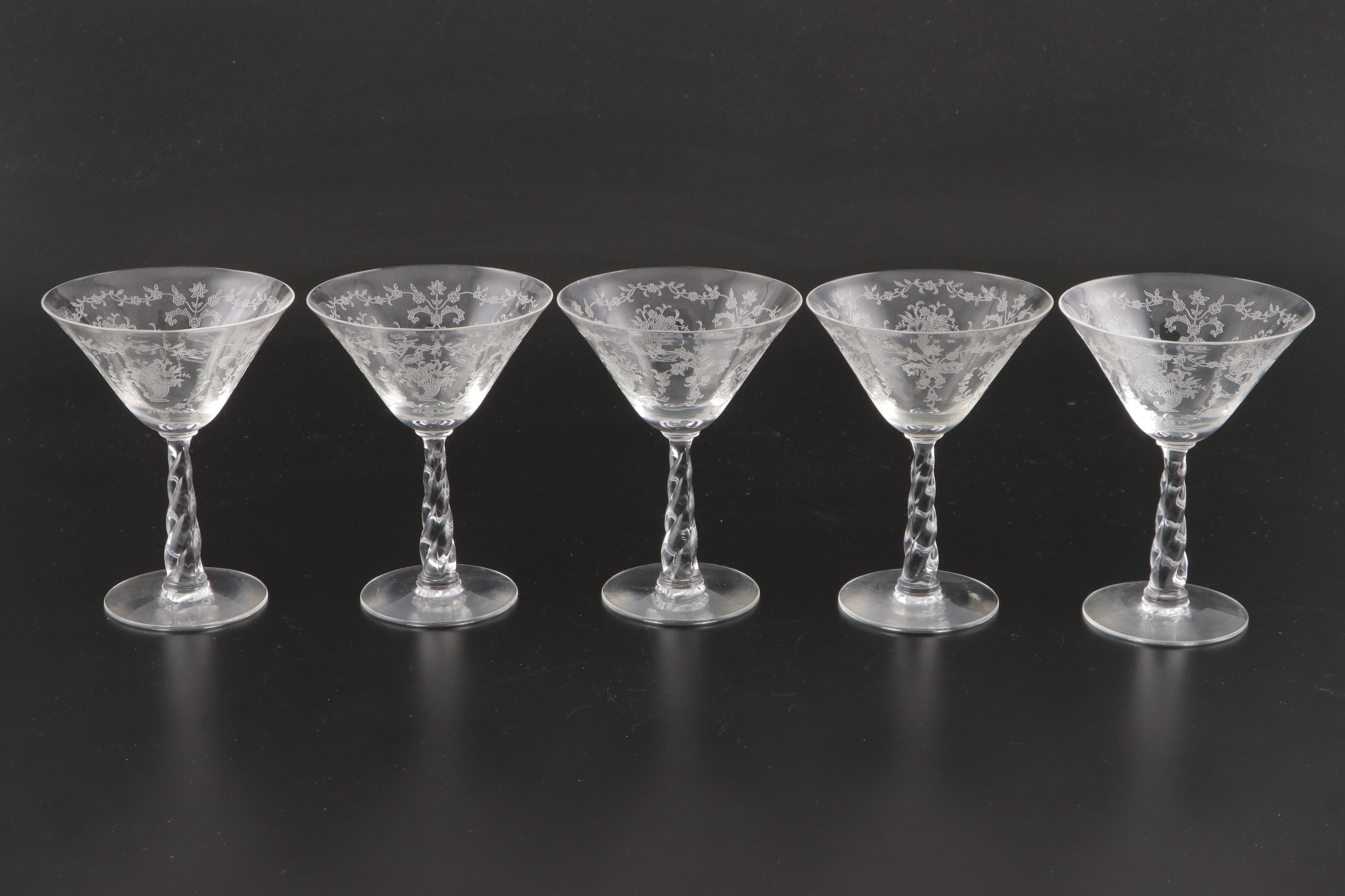 Fostoria "Mayflower" Glass Stemware