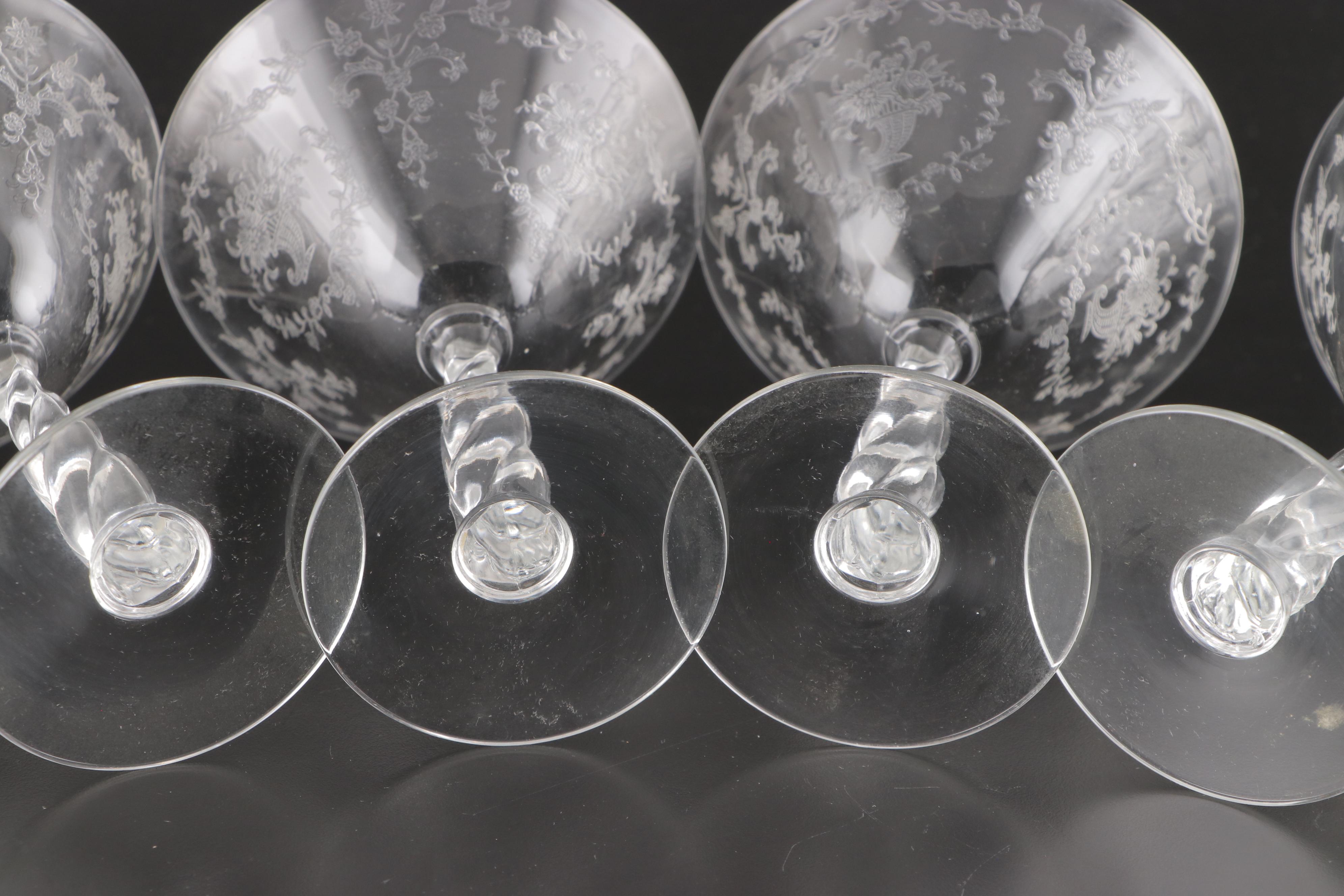 Fostoria "Mayflower" Glass Stemware