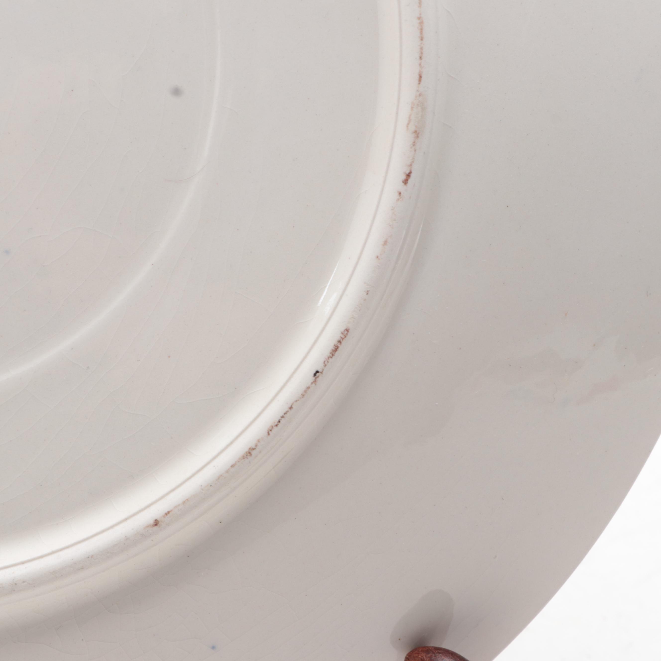 Hammersmith Farm Bird-Themed Ceramic Plate with Stand, Late 20th Century