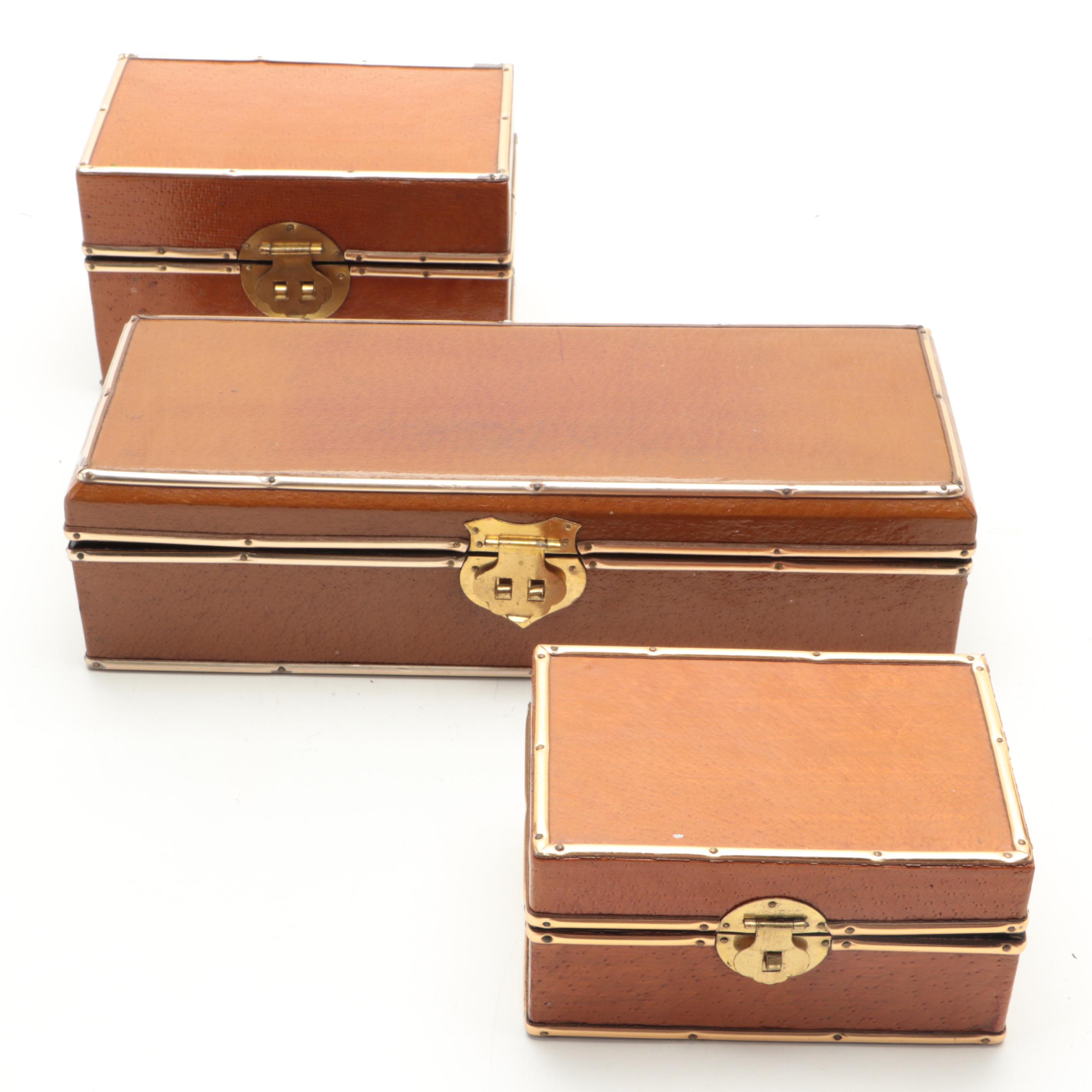 Wood and Metal Cow Figurines with Boxes and Other Décor