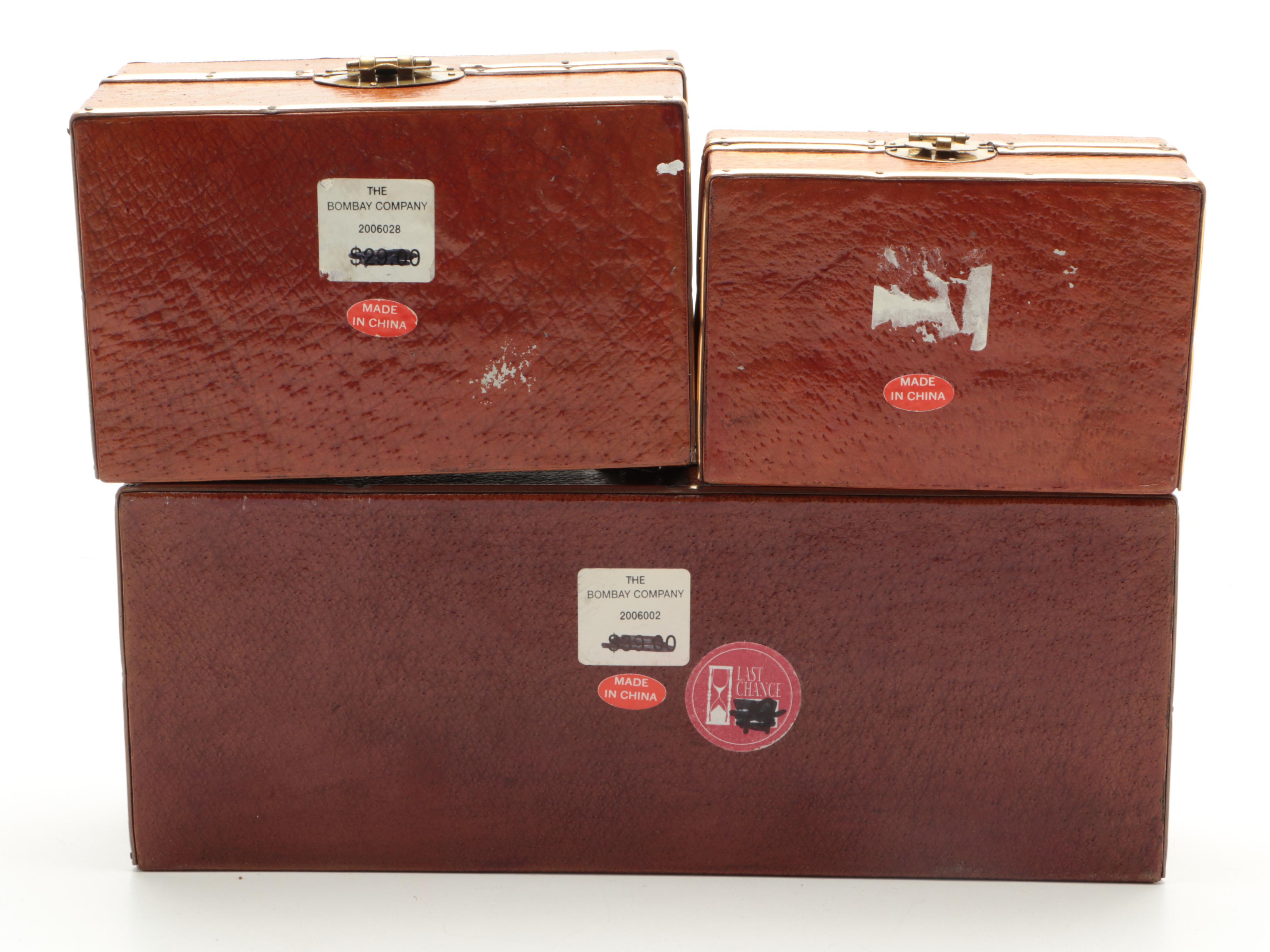 Wood and Metal Cow Figurines with Boxes and Other Décor