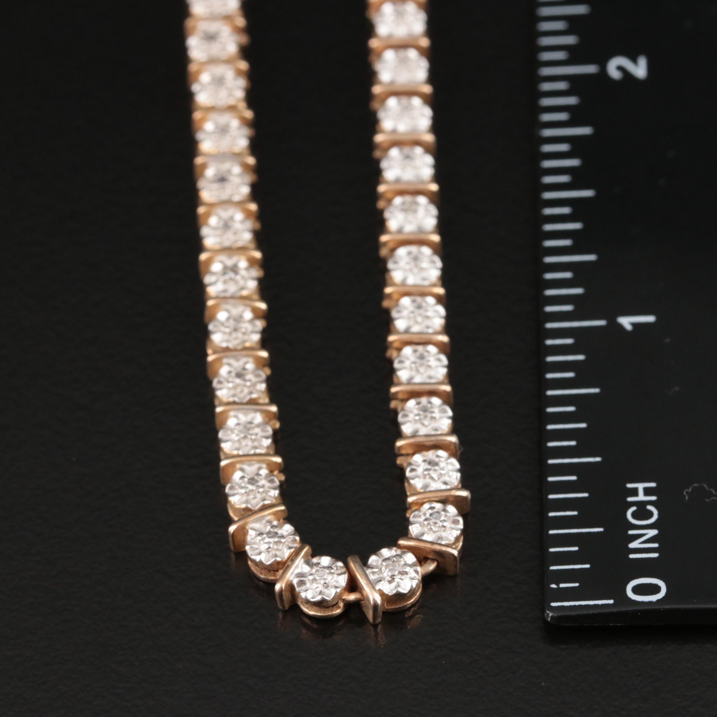 Sterling Diamond Necklace