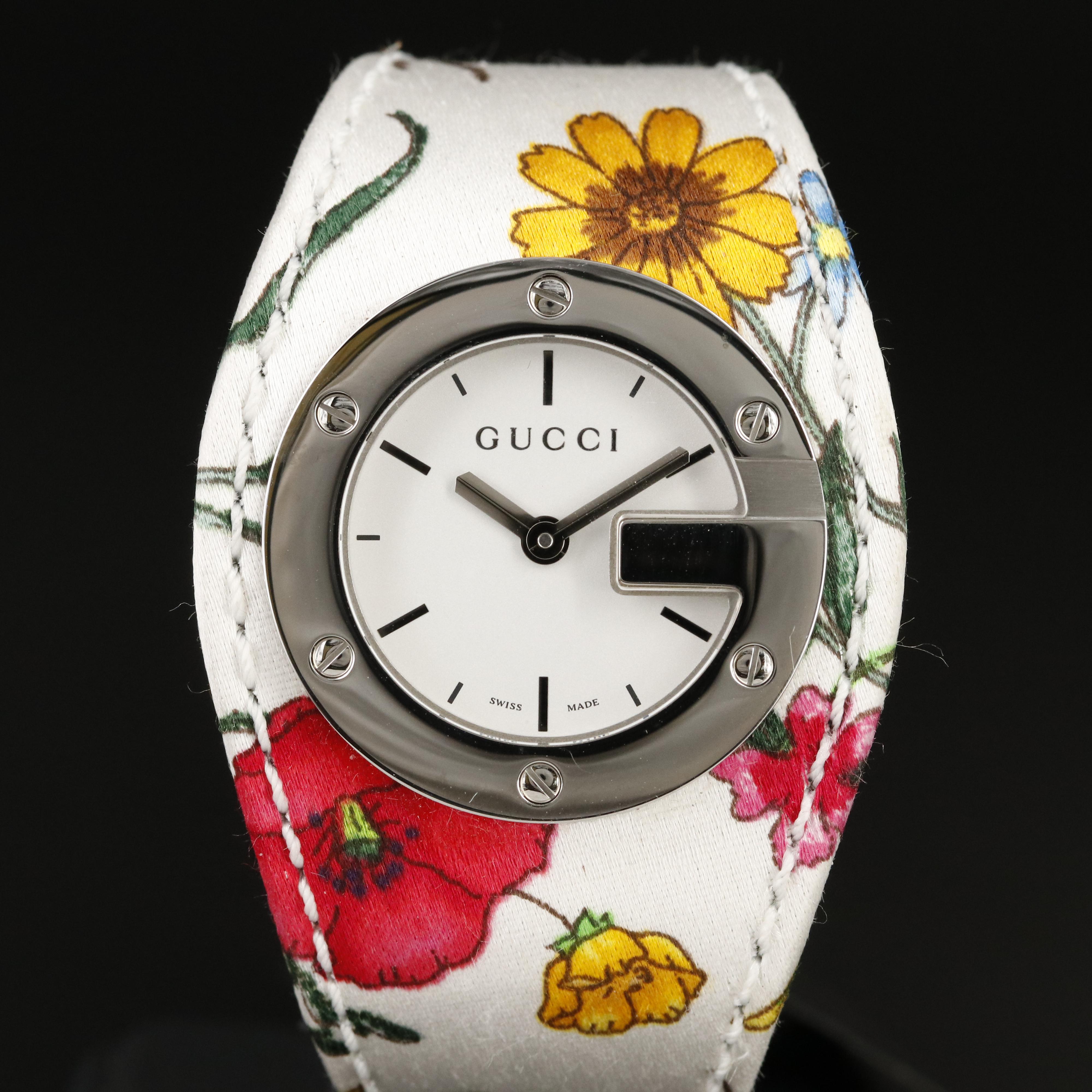Gucci Special Edition 2005 Floral Pattern Watch
