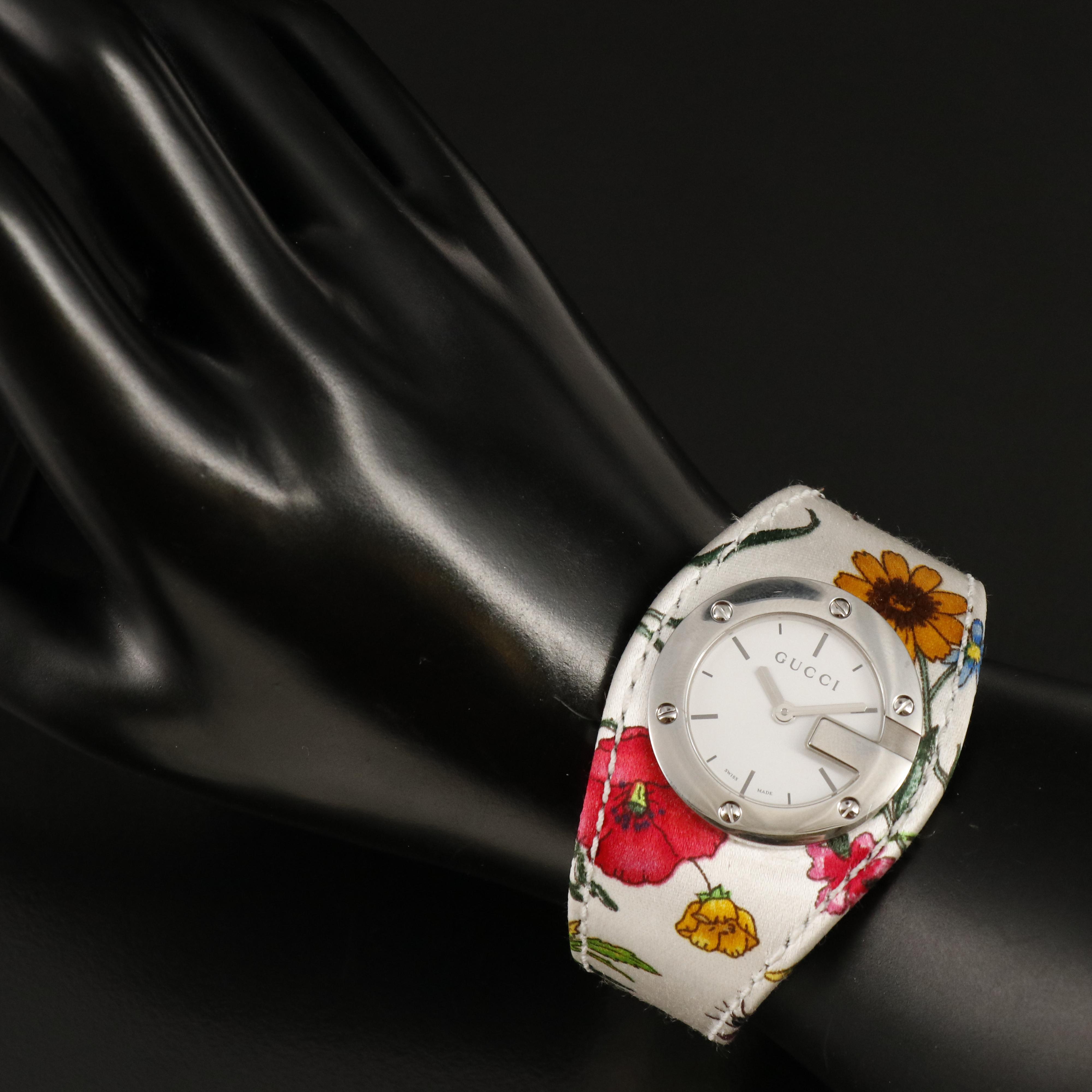 Gucci Special Edition 2005 Floral Pattern Watch