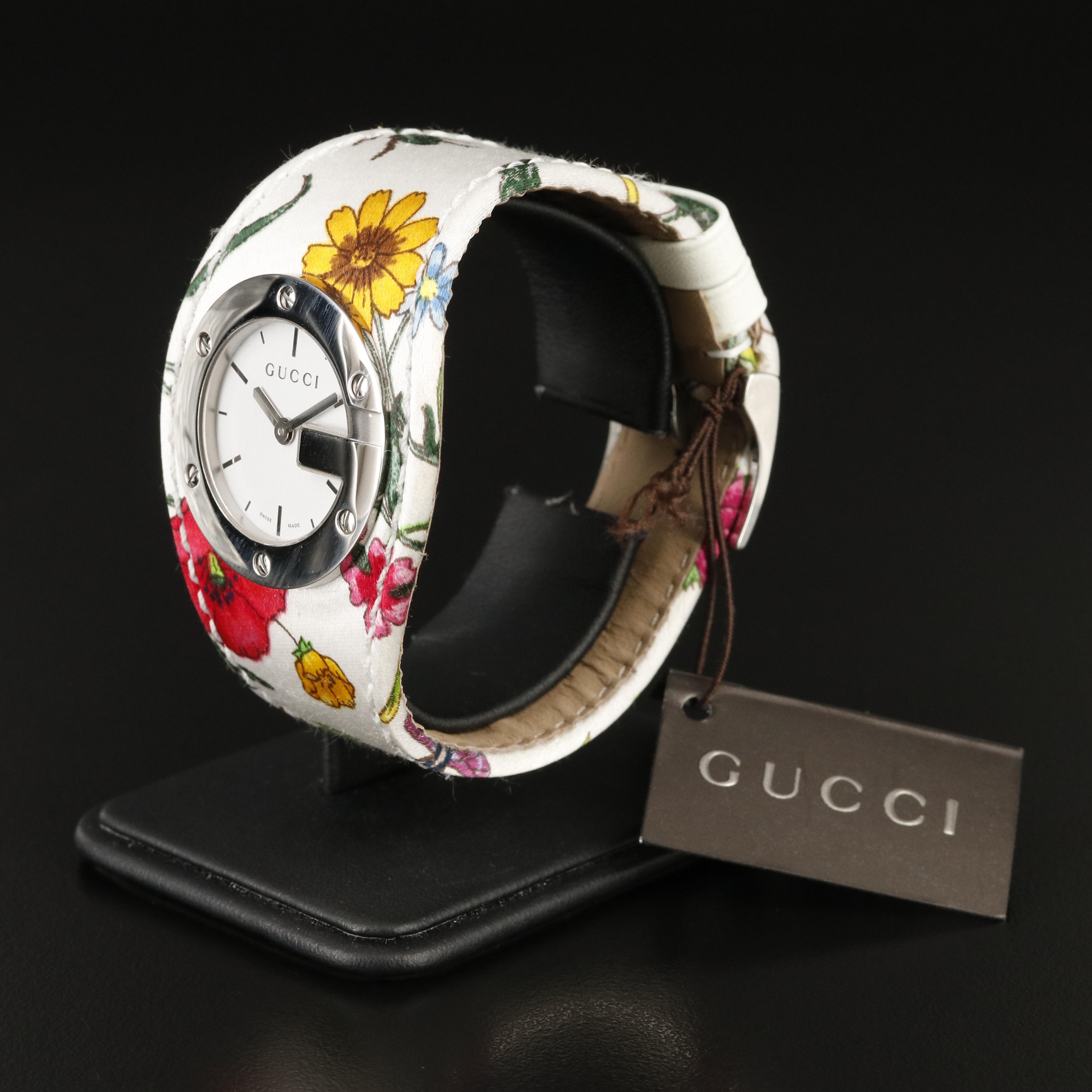Gucci Special Edition 2005 Floral Pattern Watch