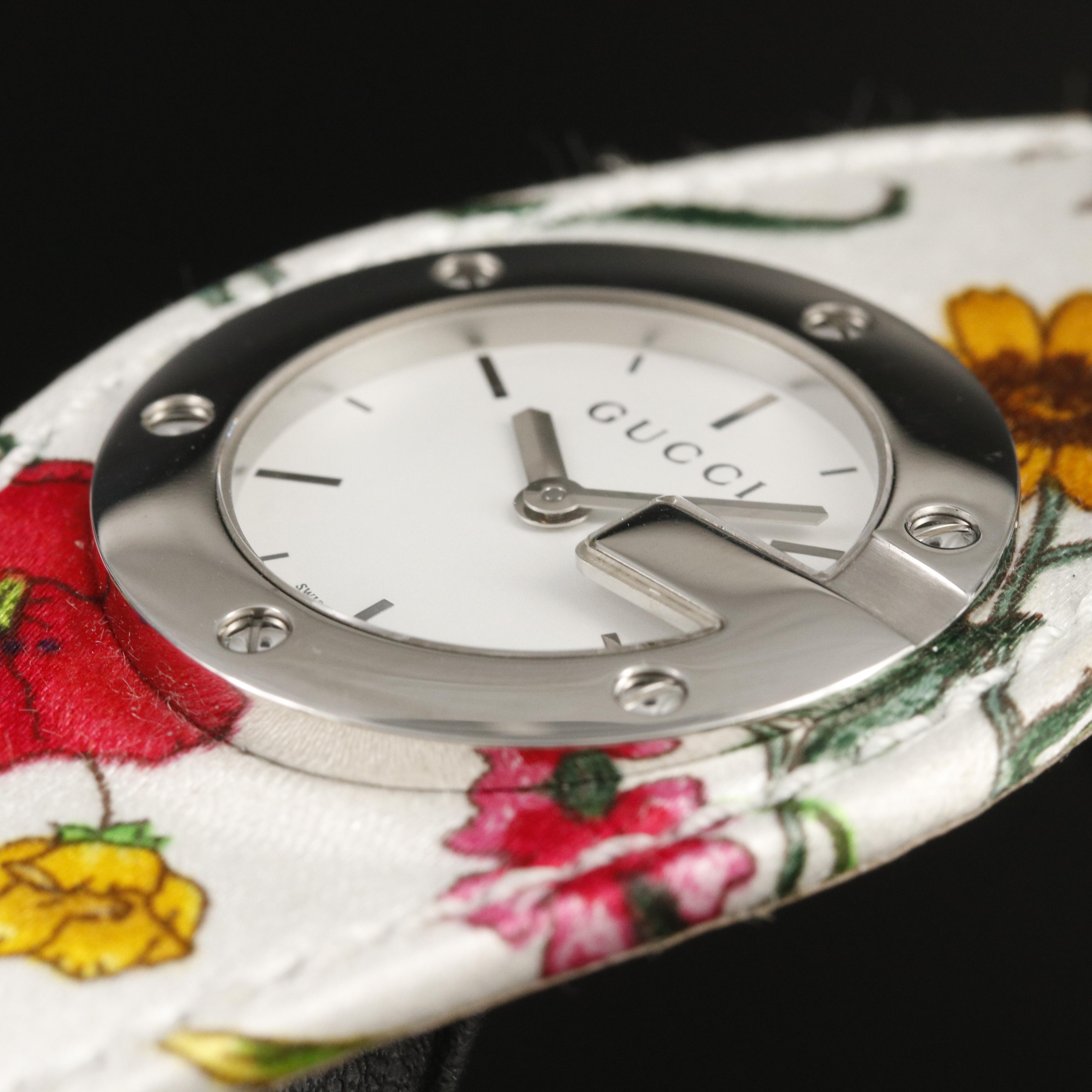 Gucci Special Edition 2005 Floral Pattern Watch