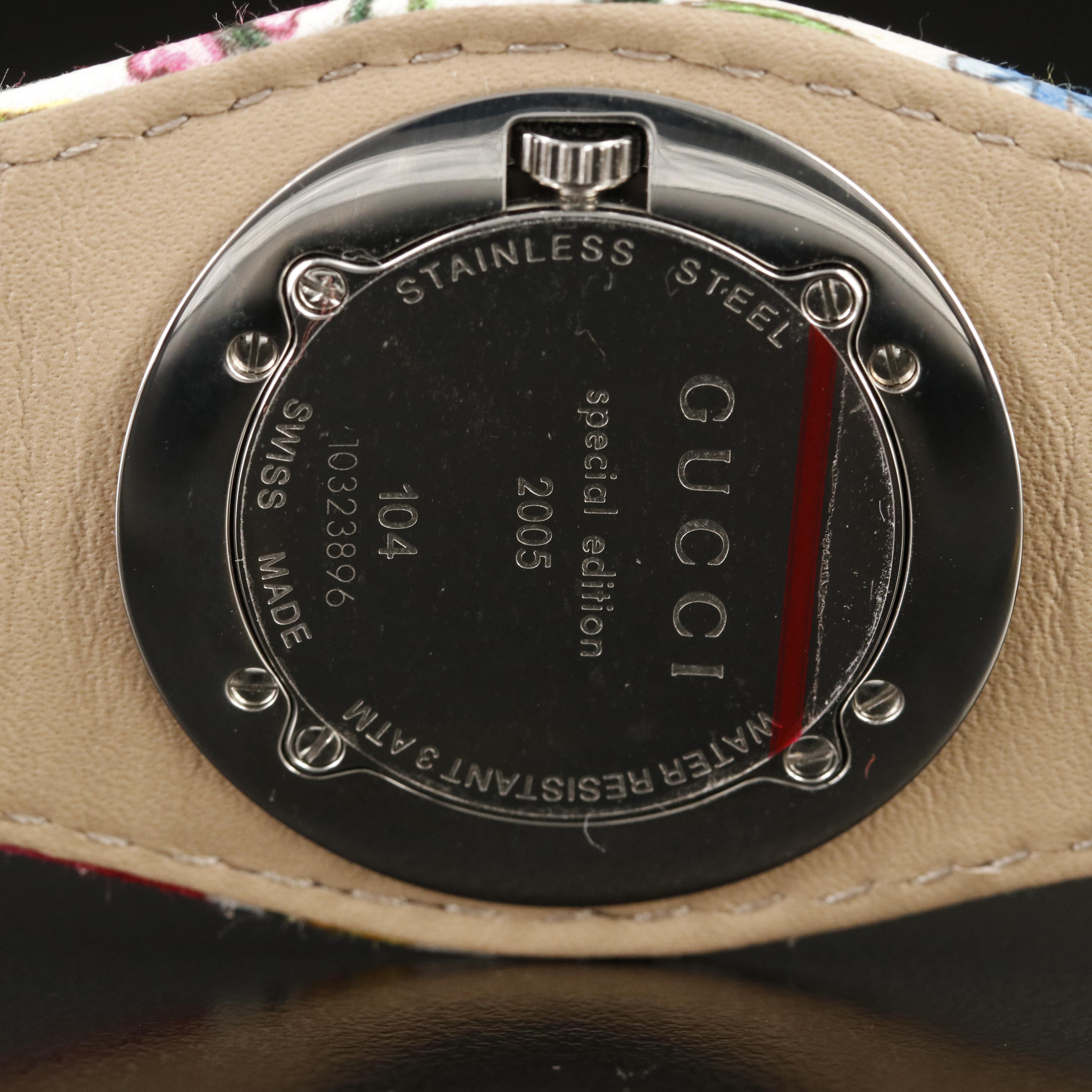 Gucci Special Edition 2005 Floral Pattern Watch