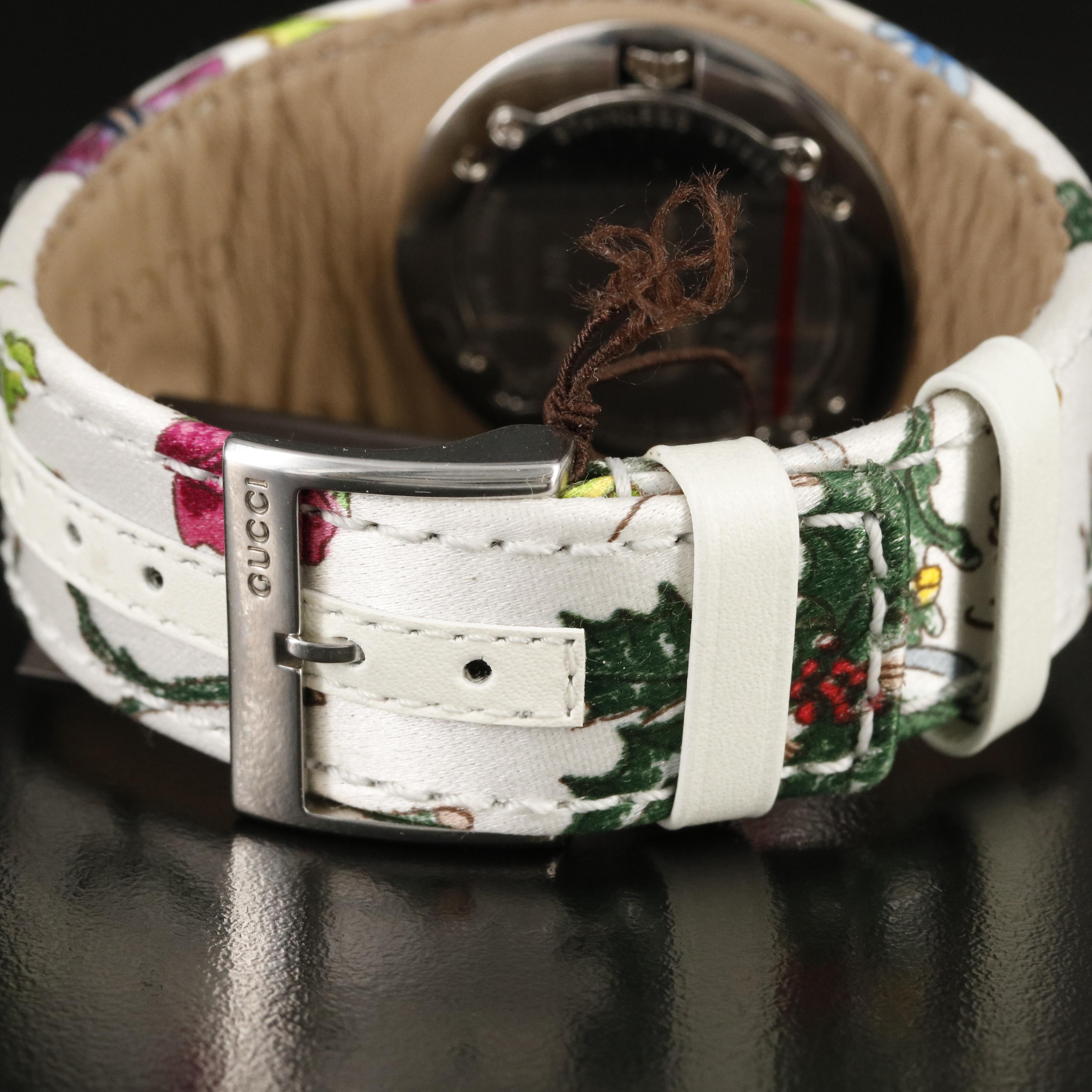 Gucci Special Edition 2005 Floral Pattern Watch