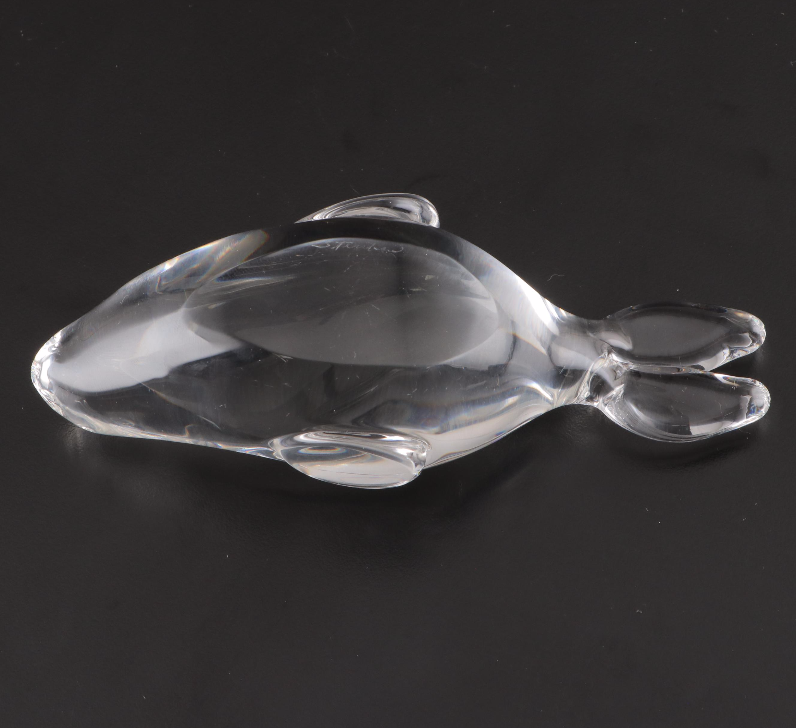 Steuben Art Glass Seal Figurine