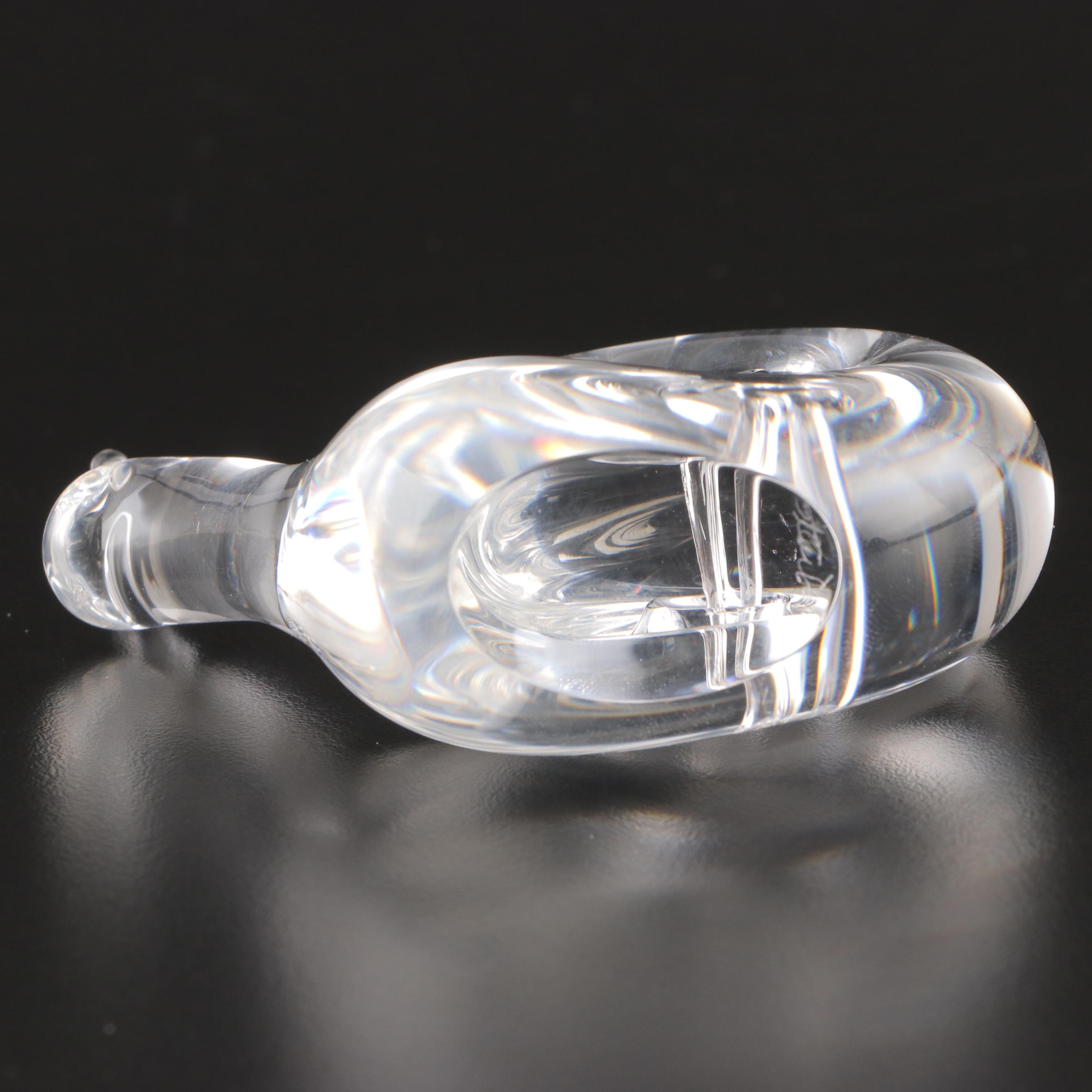 Steuben Art Glass Snail Figurine