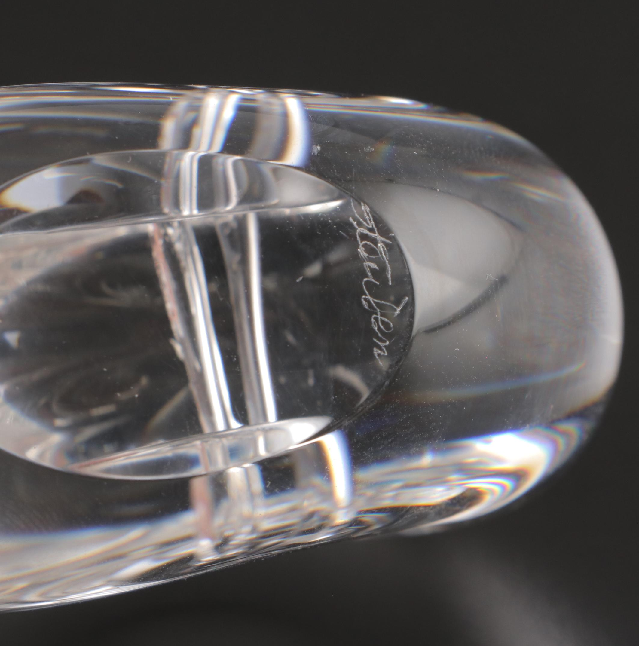 Steuben Art Glass Snail Figurine