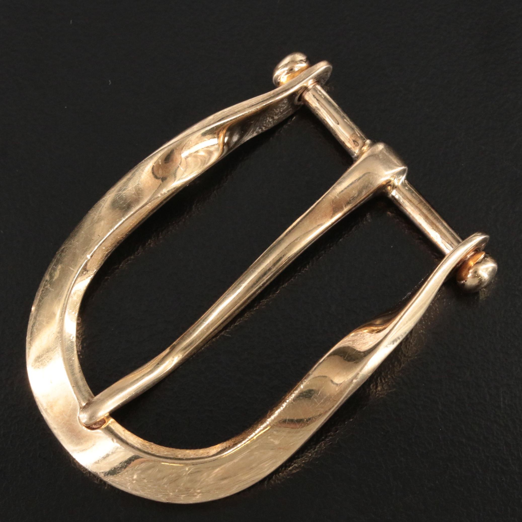 Mark Kielty 14K Gold Belt Buckle