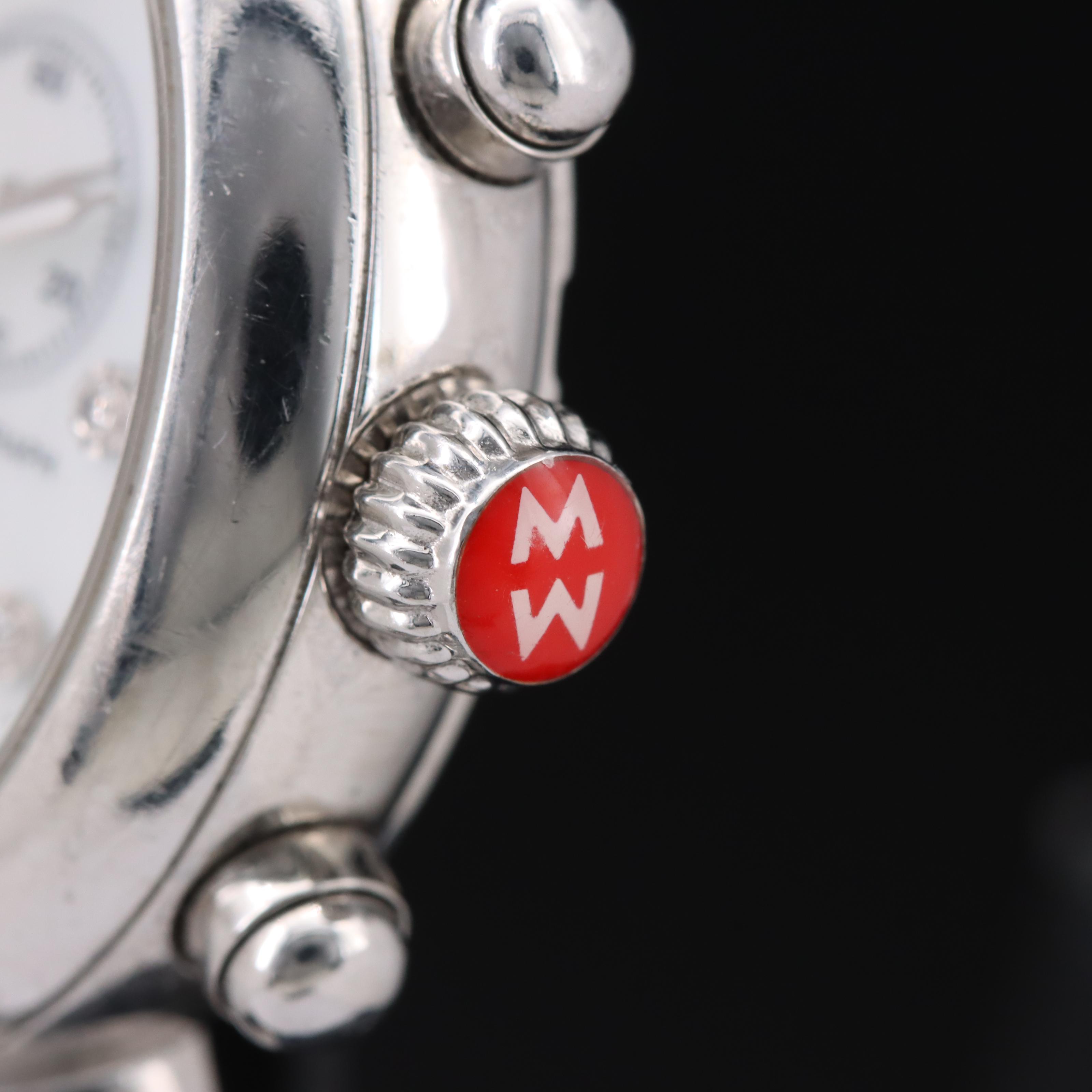 Diamond and Mother-of-Pearl Michele Chronograph Watch