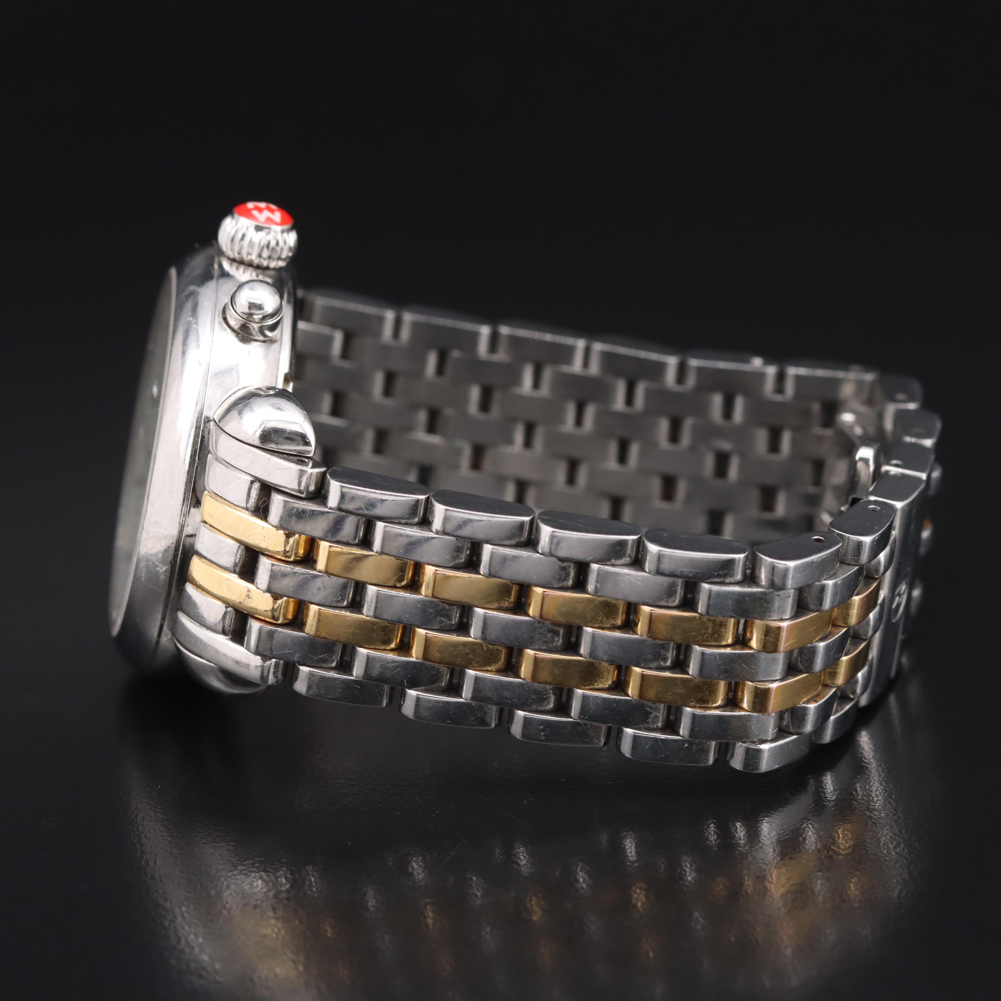 Diamond and Mother-of-Pearl Michele Chronograph Watch