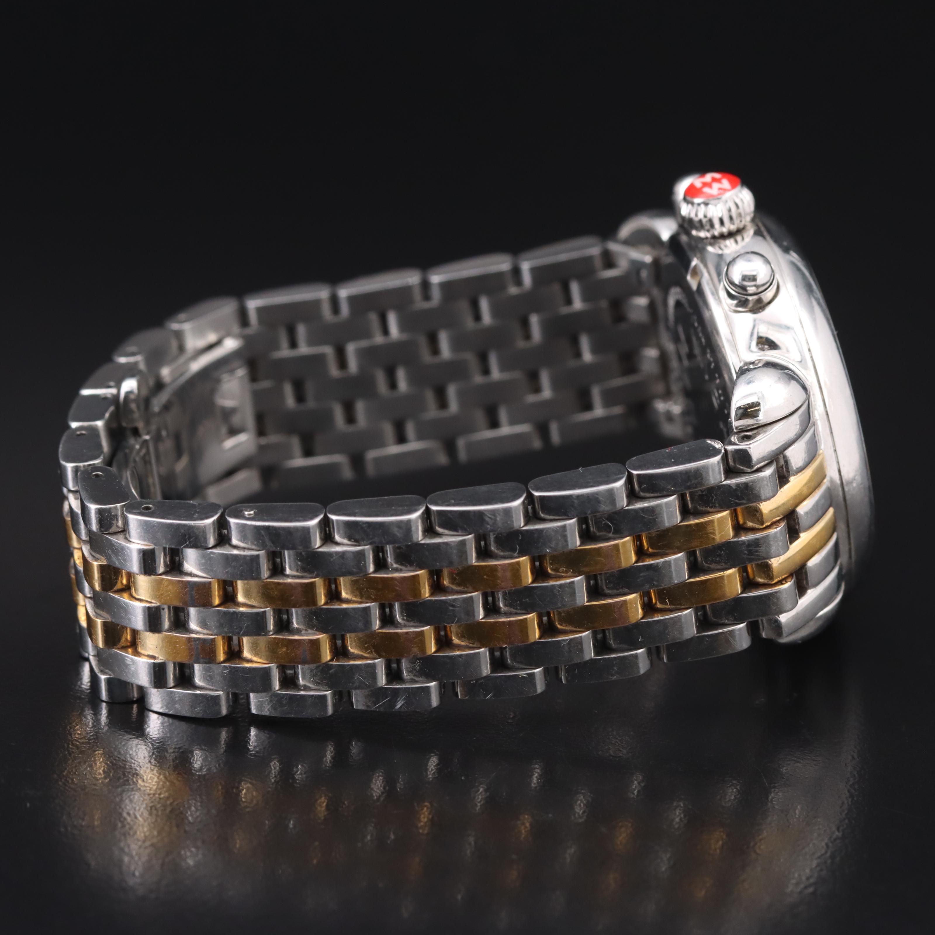 Diamond and Mother-of-Pearl Michele Chronograph Watch