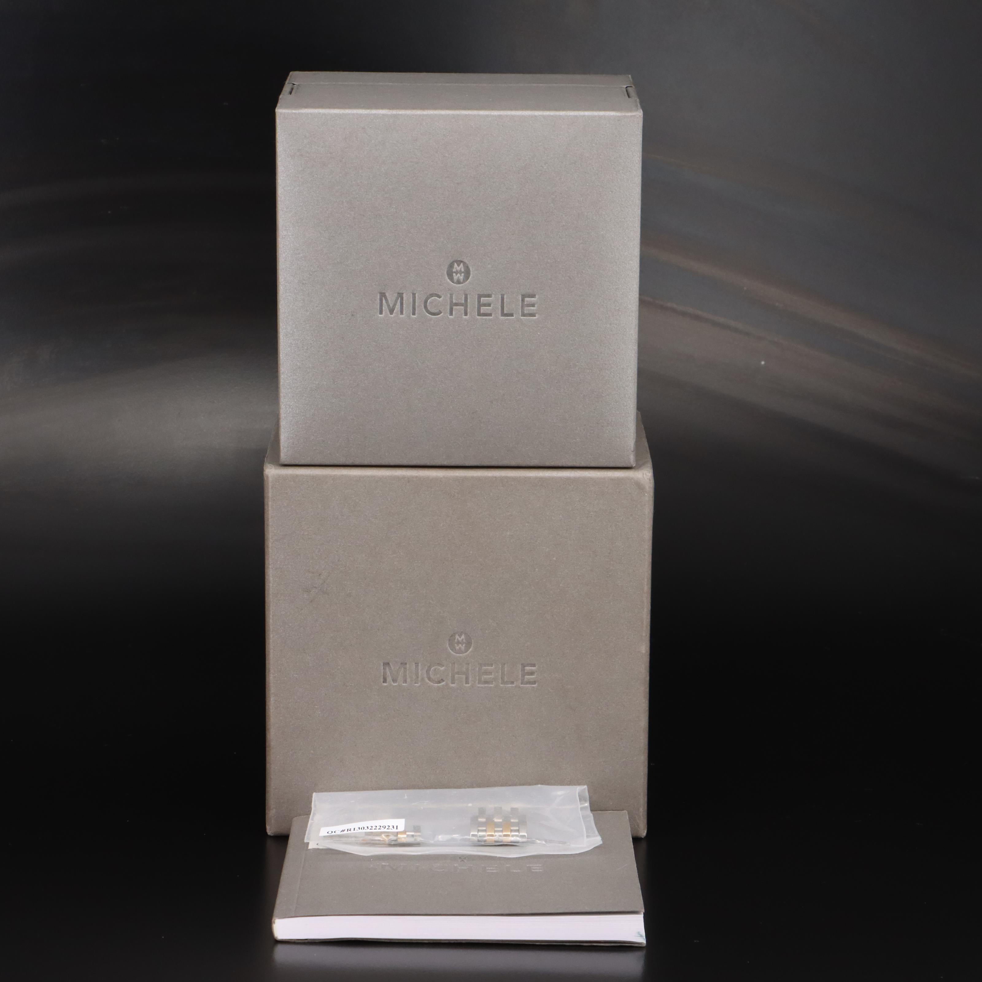 Diamond and Mother-of-Pearl Michele Chronograph Watch