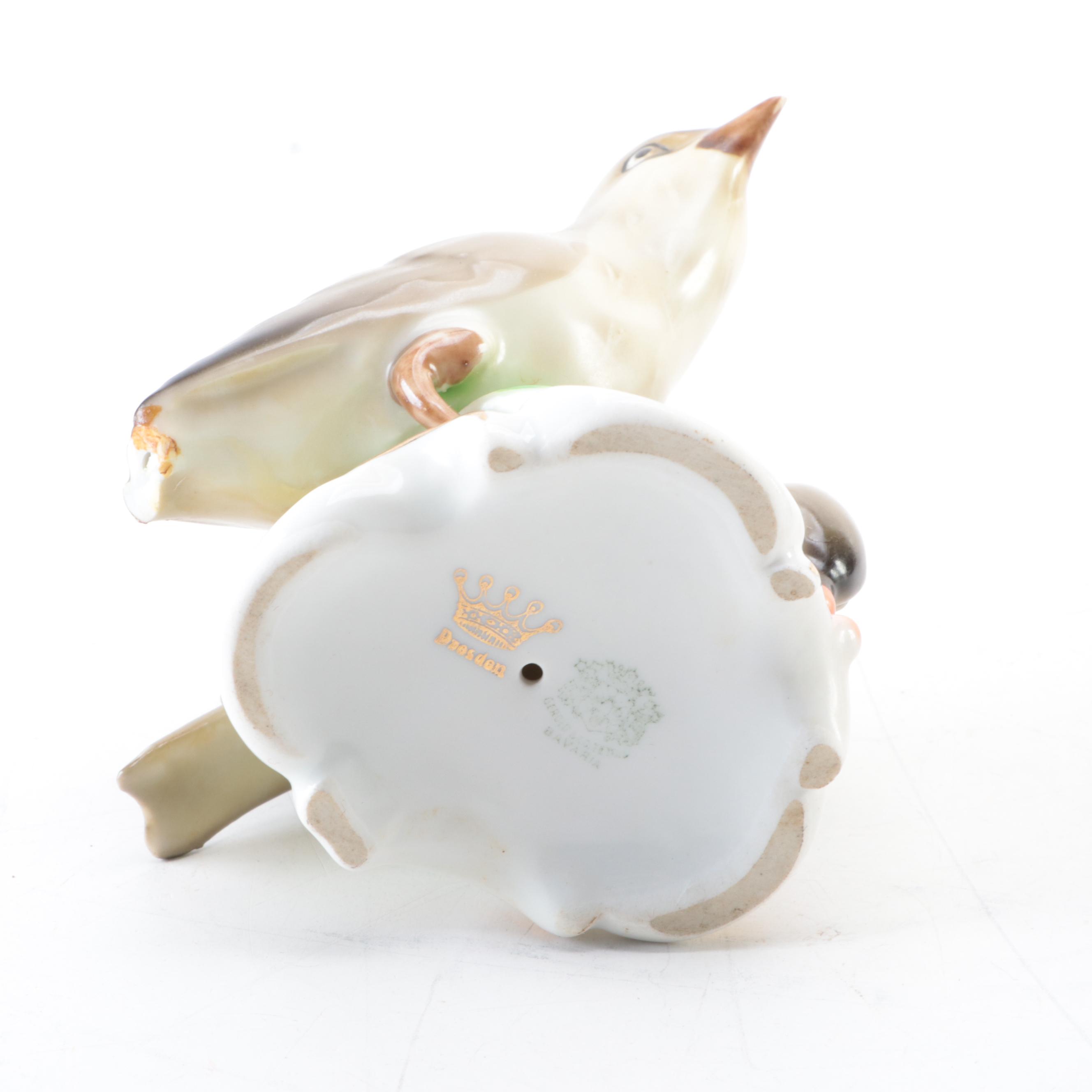 Cast Iron Horseshoe Bookends with Trout and Reel Bookend and Porcelain Figurine