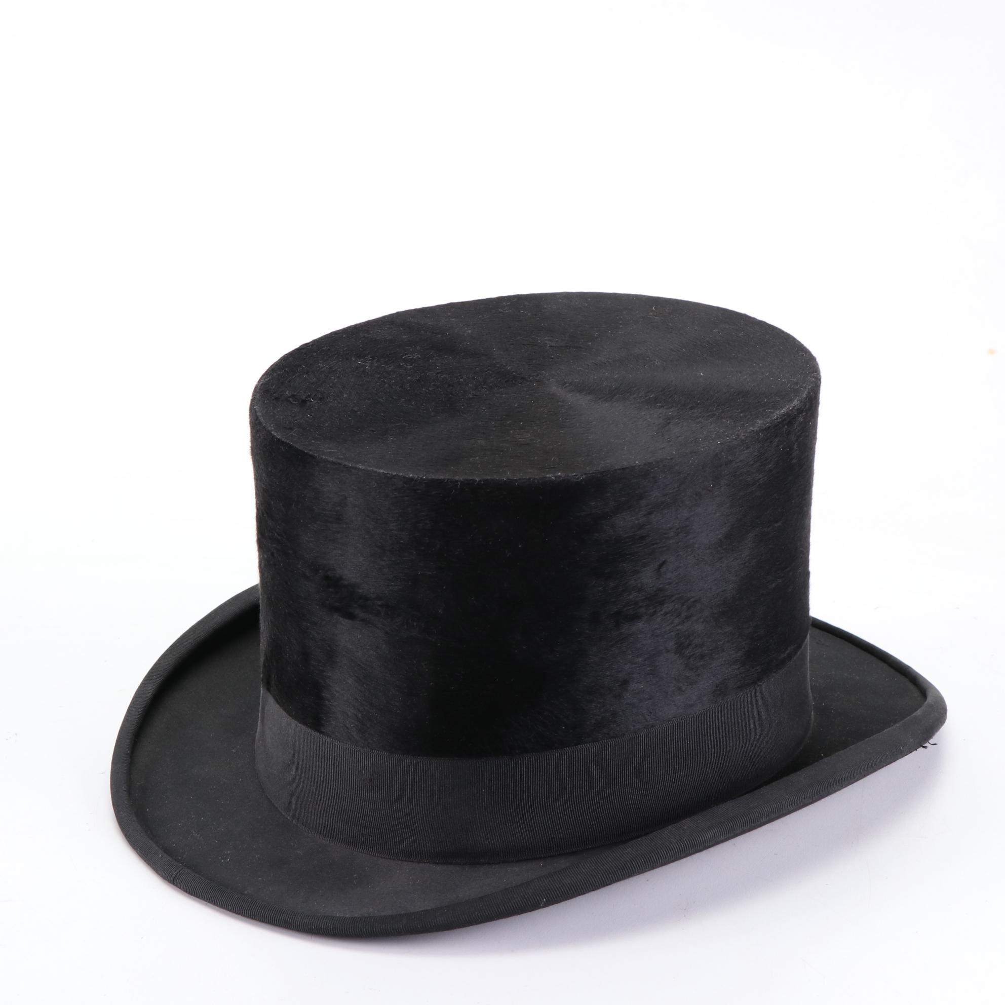 Beaver Felt Fur Top Hat
