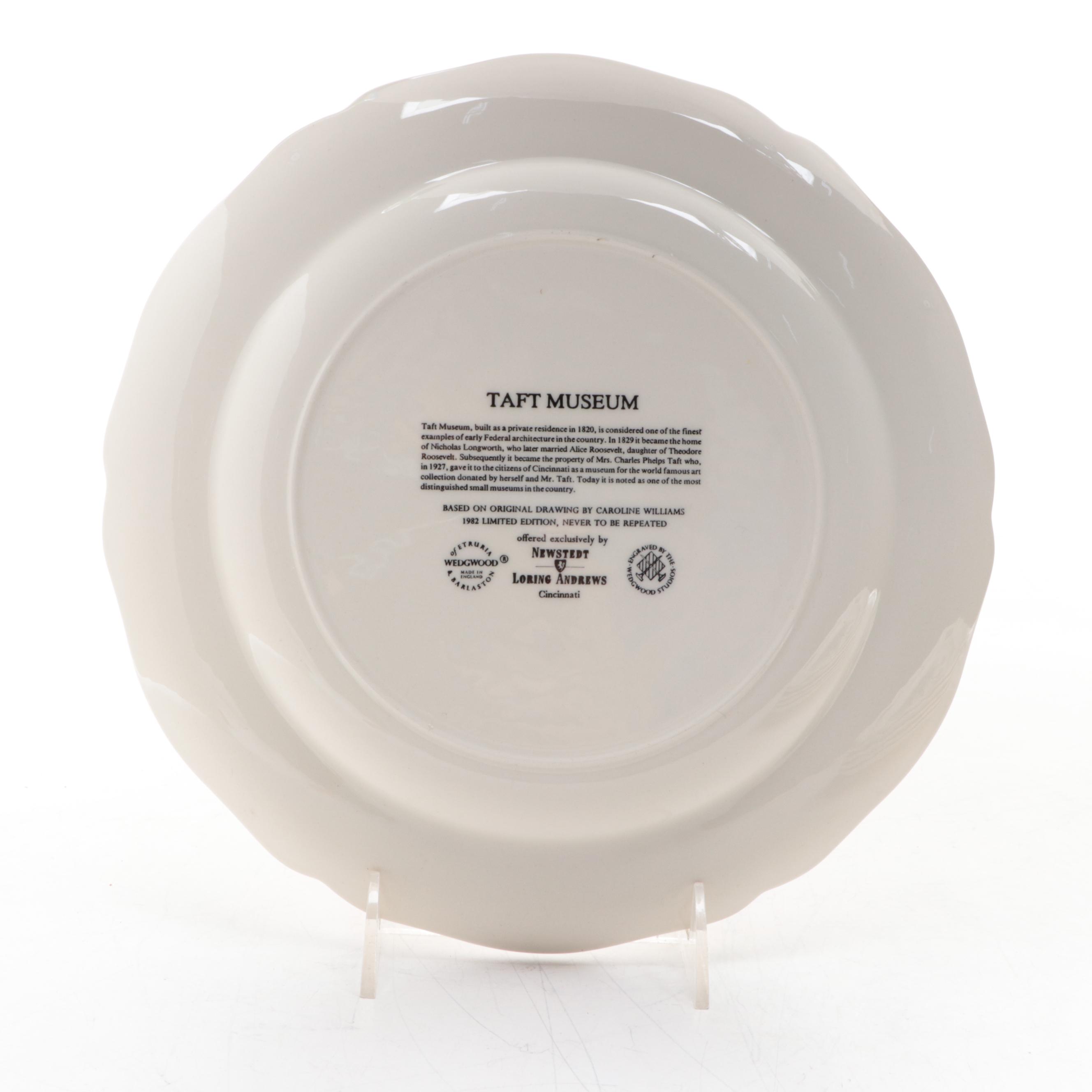 Wedgwood Dinner Plates after Caroline Williams CIncinnati Landmarks
