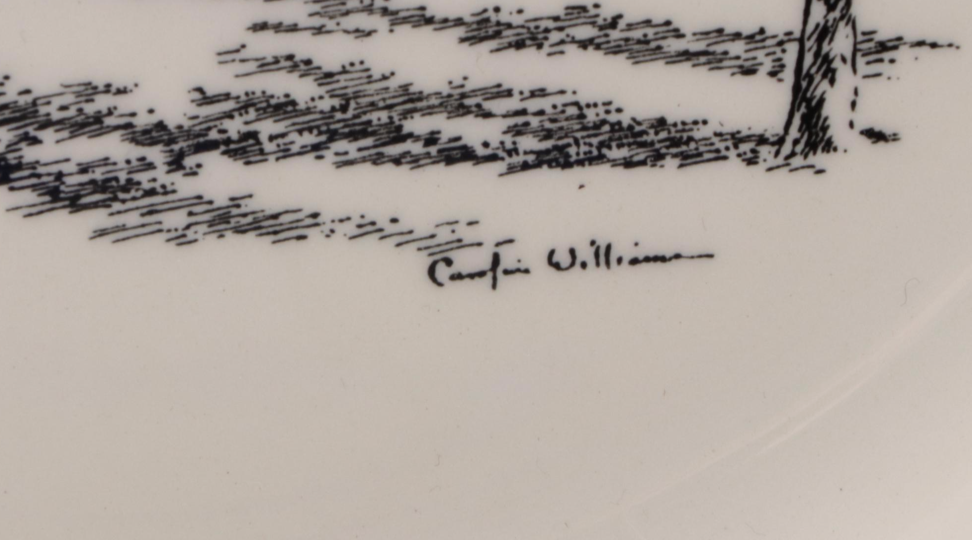 Wedgwood Dinner Plates after Caroline Williams CIncinnati Landmarks