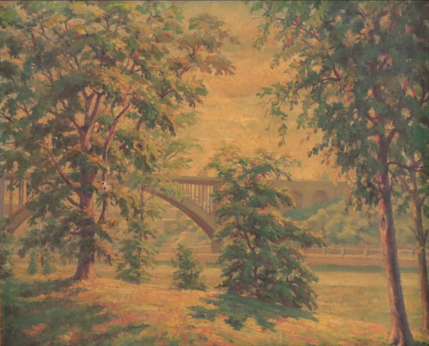 John Thomason Landscape Oil Painting, 1938