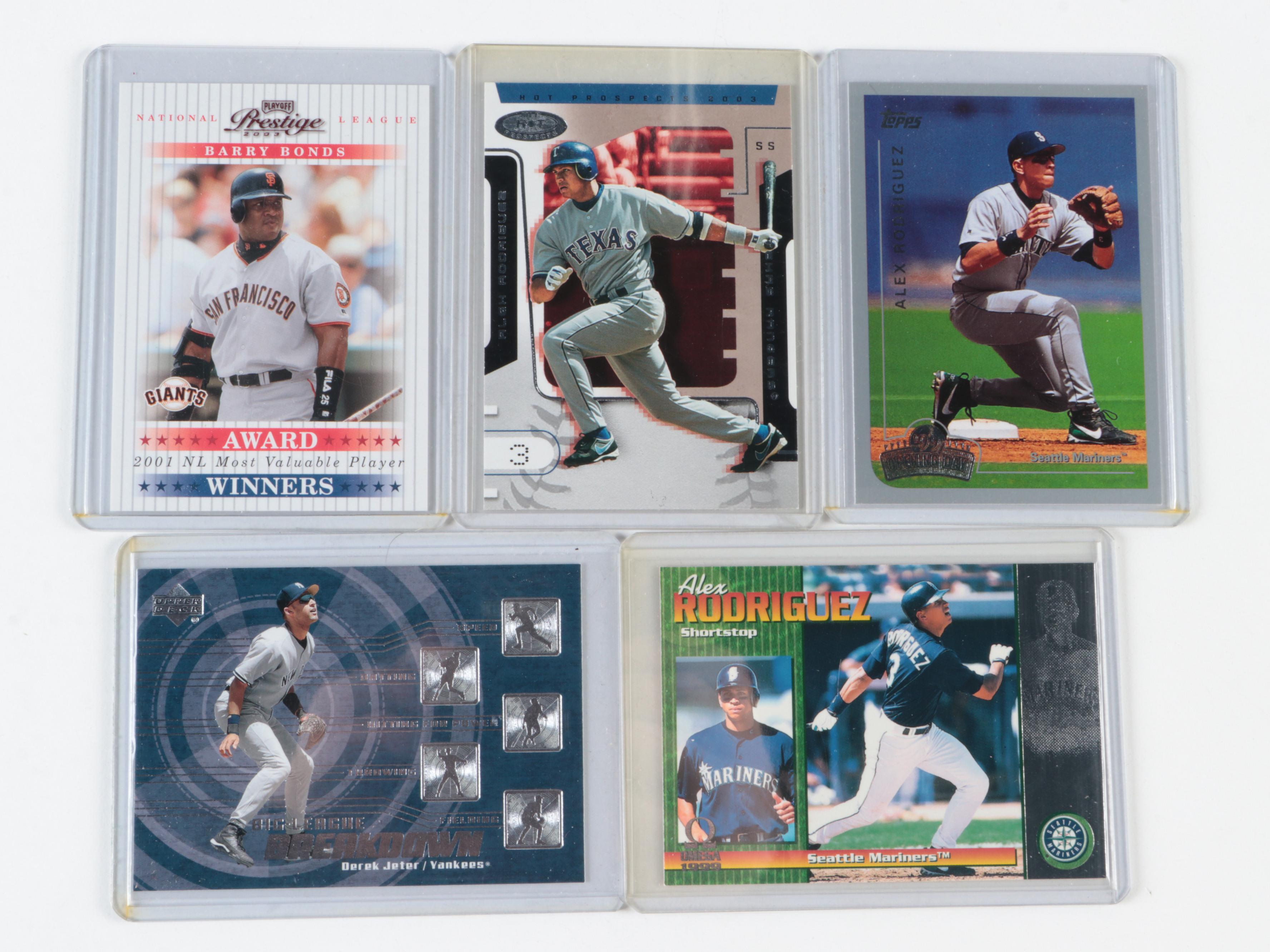 Topps and More Rodriguez, McGwire, Bonds, Ichiro Baseball Cards, 1990s–2010s