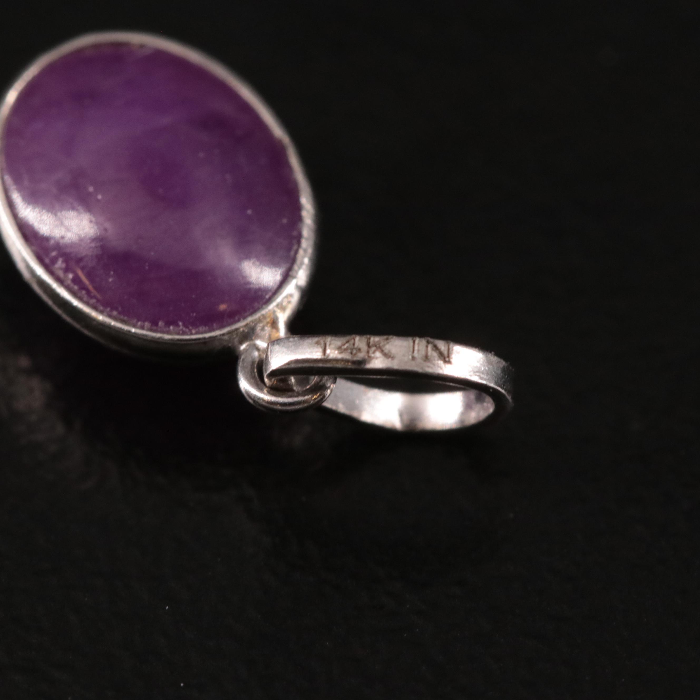 14K Filled Corundum Pendant