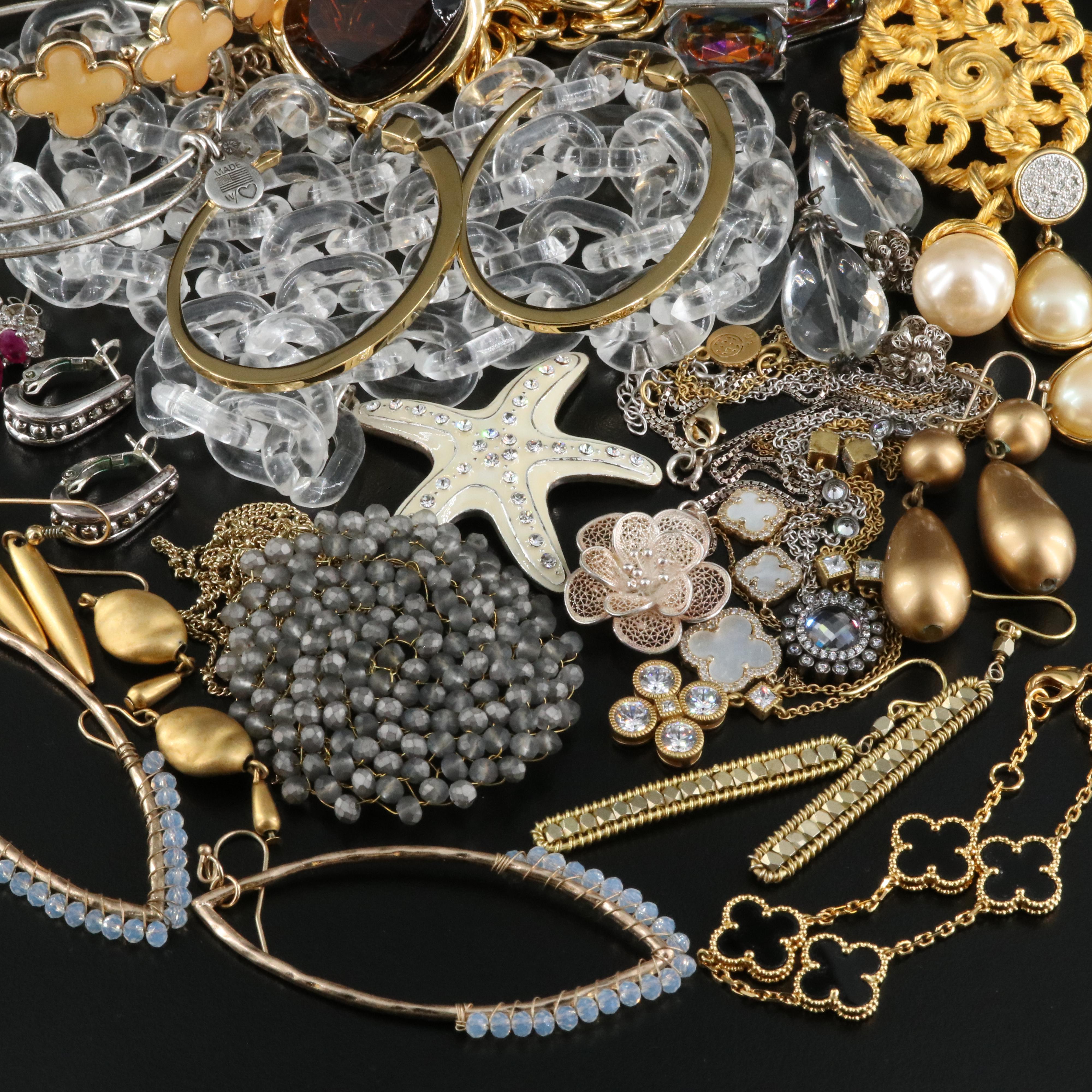 Jewelry Grouping Including Sterling, Joan Rivers, Belargo and Freida Rothman