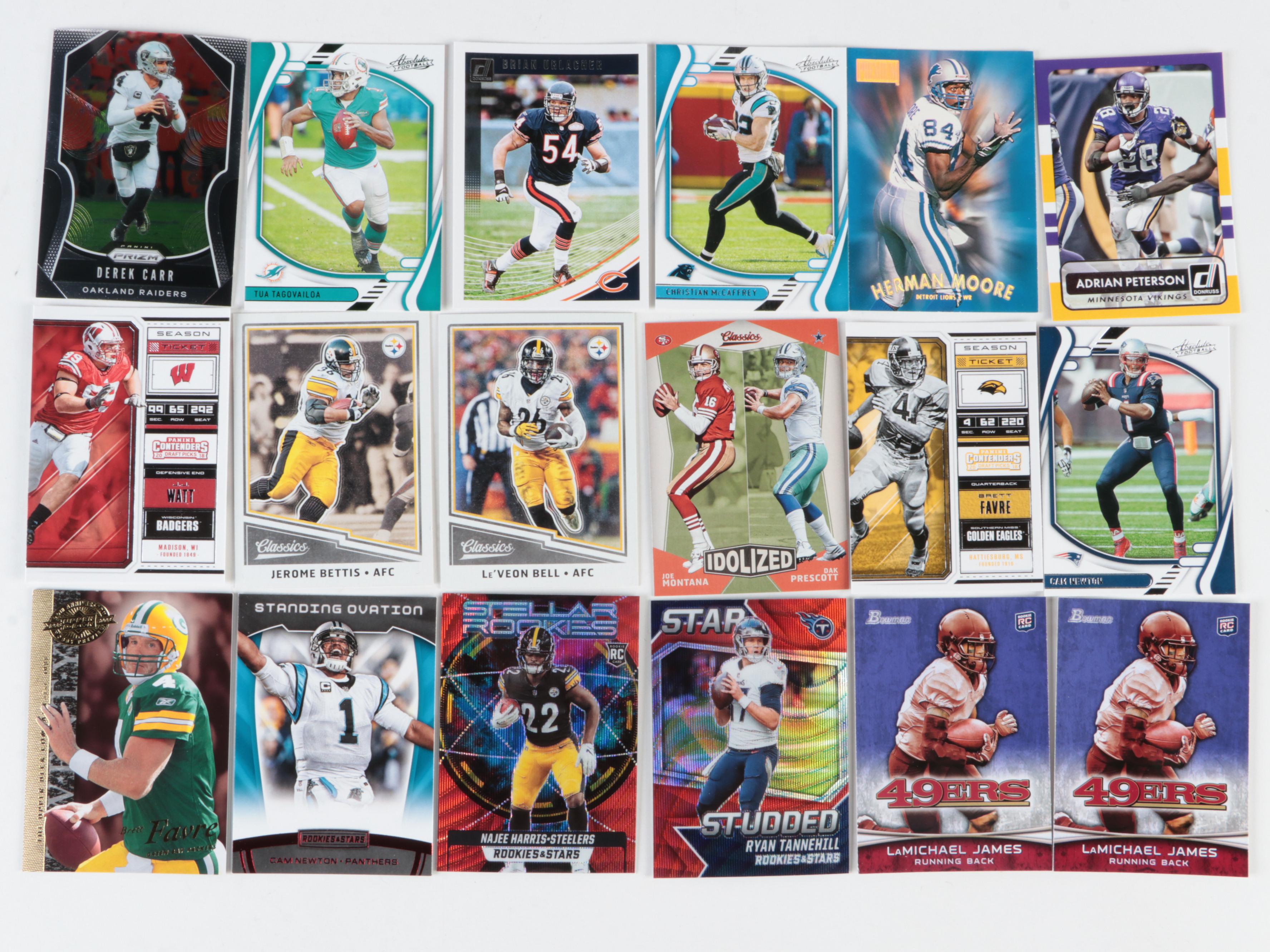 Panini, More Football Cards with Dorsett, Peterson and Rookies, 1980s–2020s