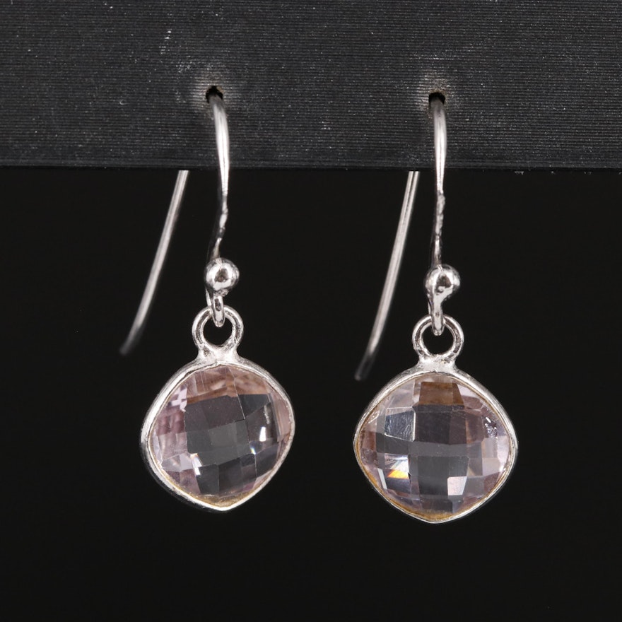 Sterling Amethyst Dangle Earrings