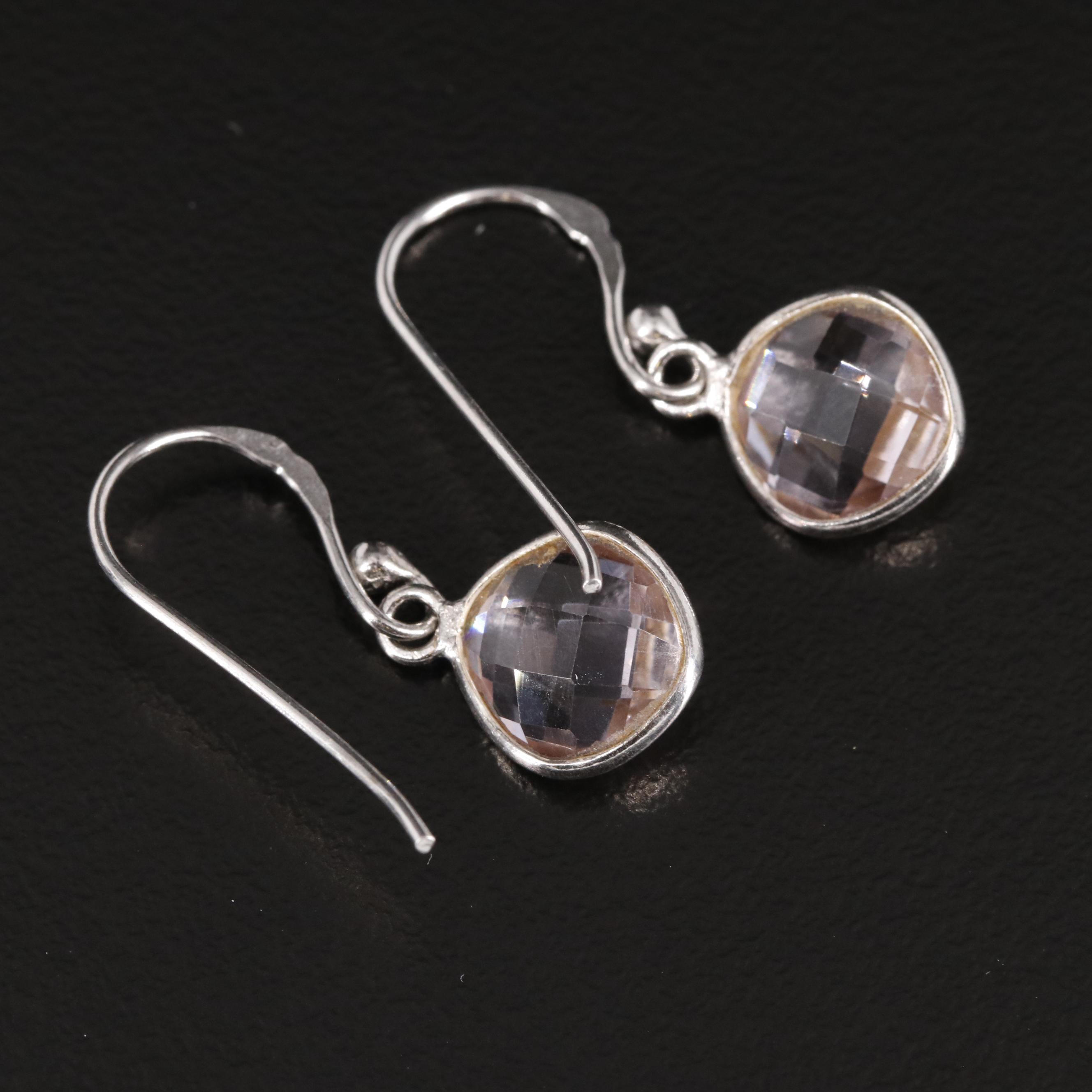 Sterling Amethyst Dangle Earrings
