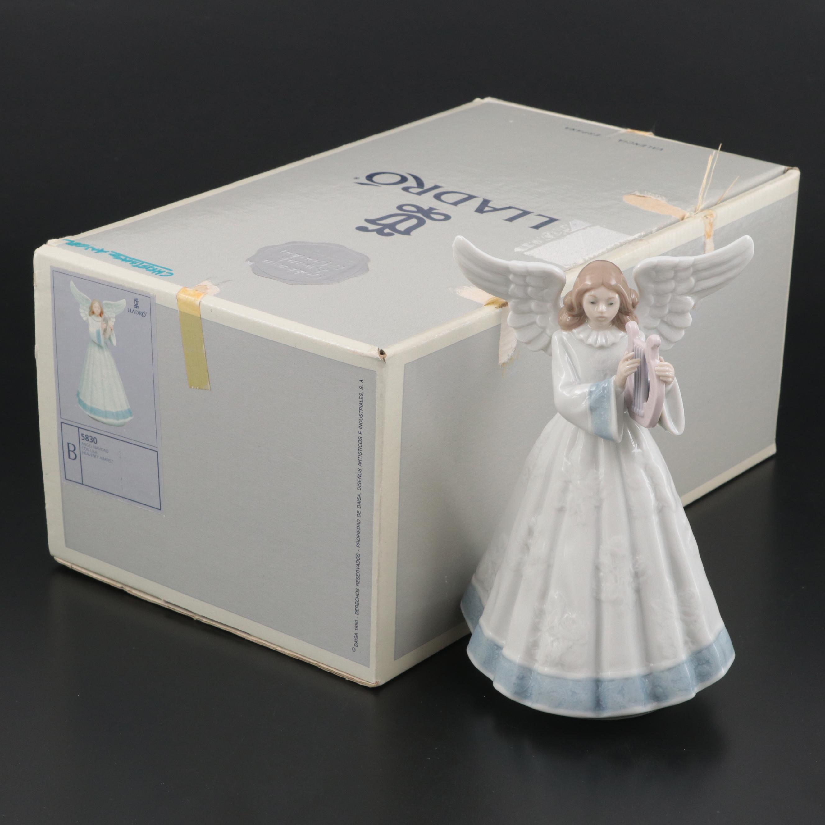 Lladró "Heavenly Harpist" Porcelain Figurine