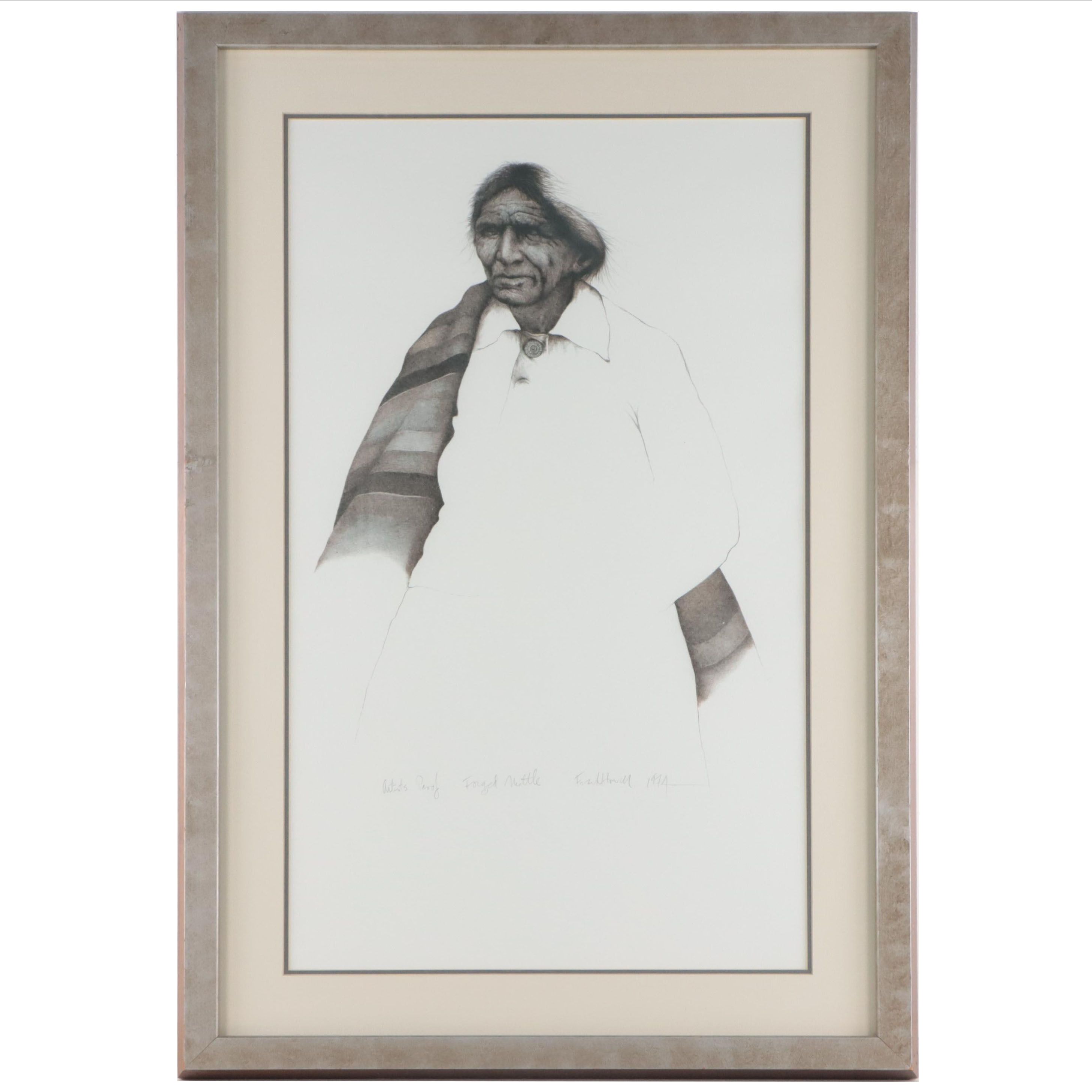 Frank Howell Lithograph "Forged Nettle," 1974