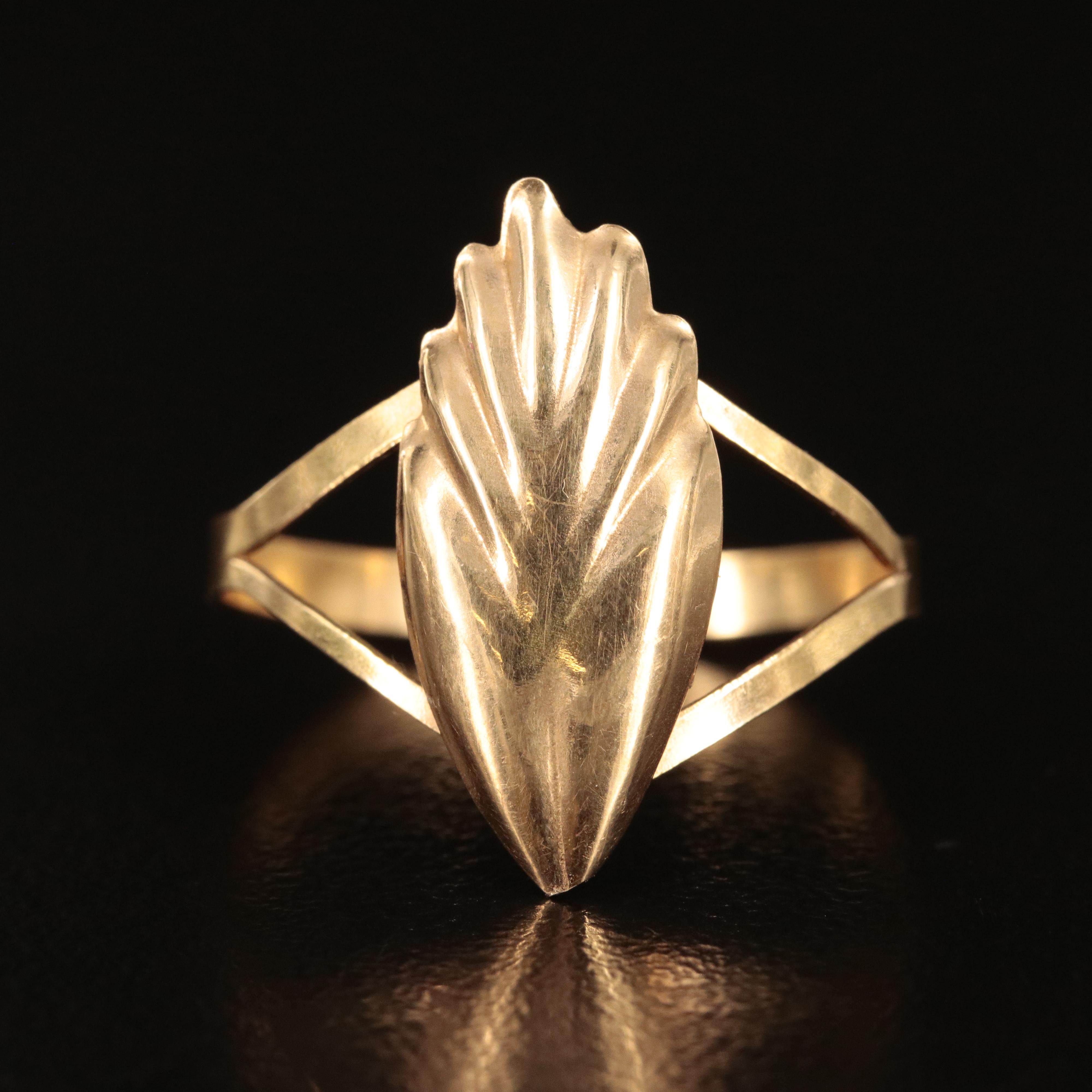 18K and 14K Sacred Heart Ring