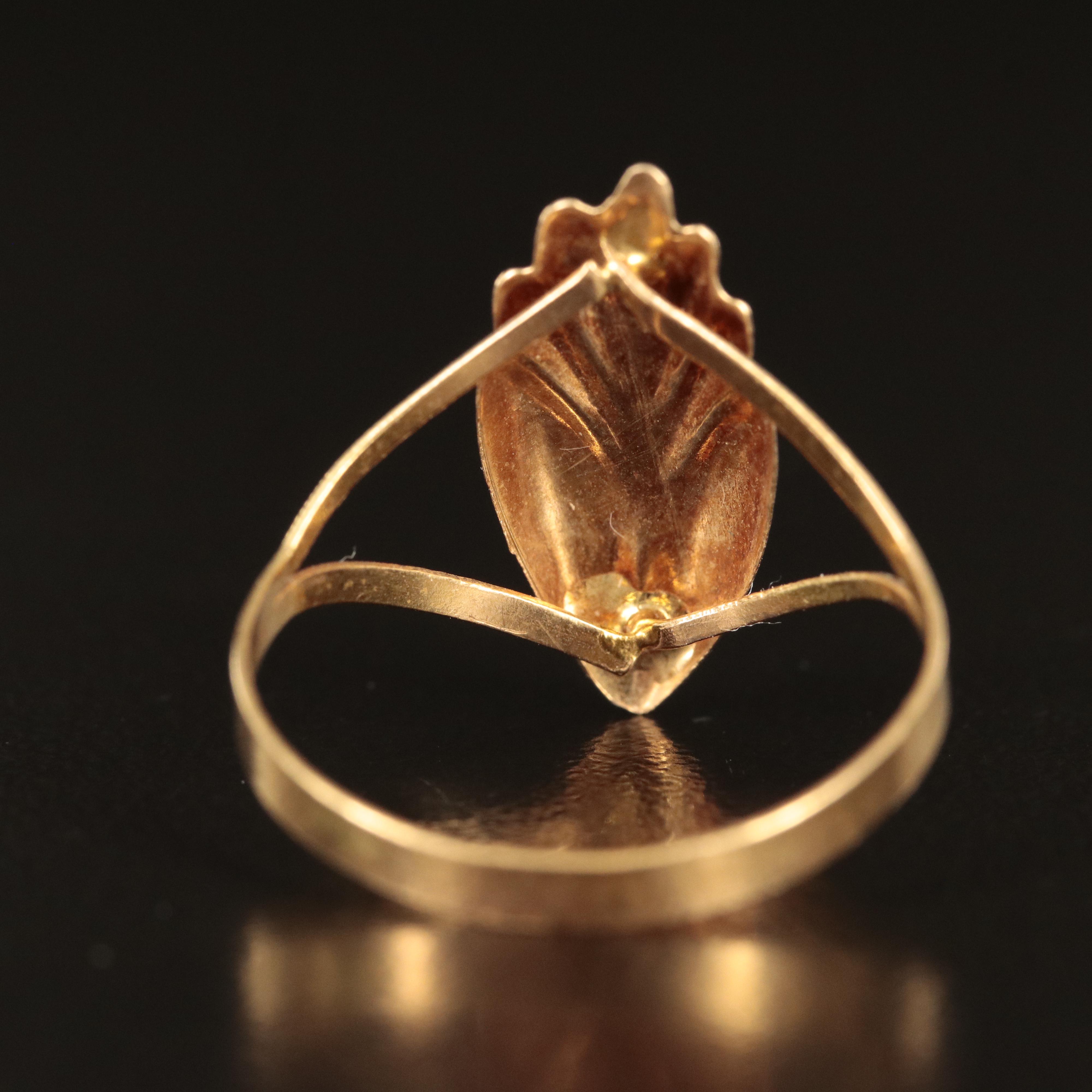 18K and 14K Sacred Heart Ring