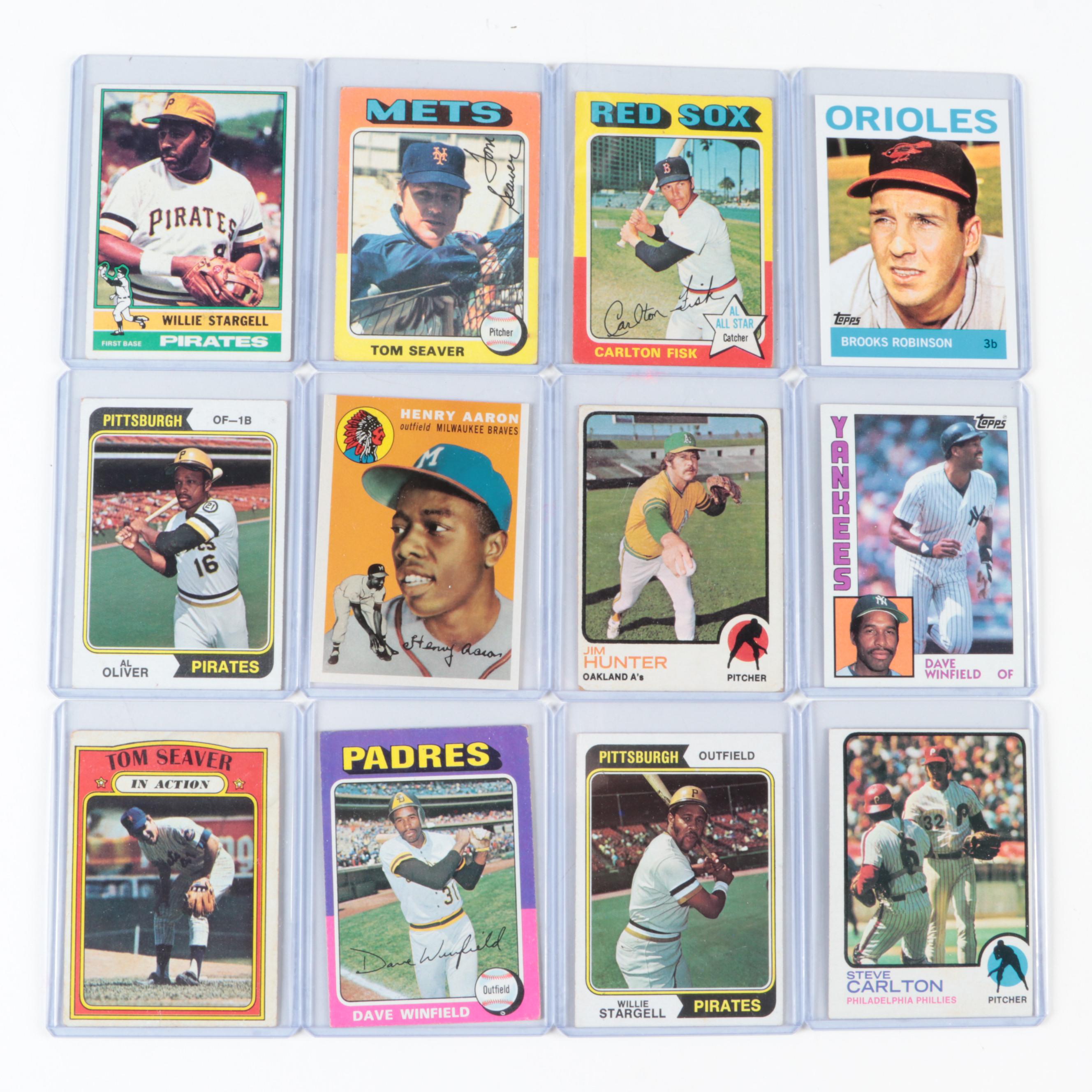 Topps, More Baseball Cards Including Robinson, Stargell, Sosa, HOF, 1960s–2020s