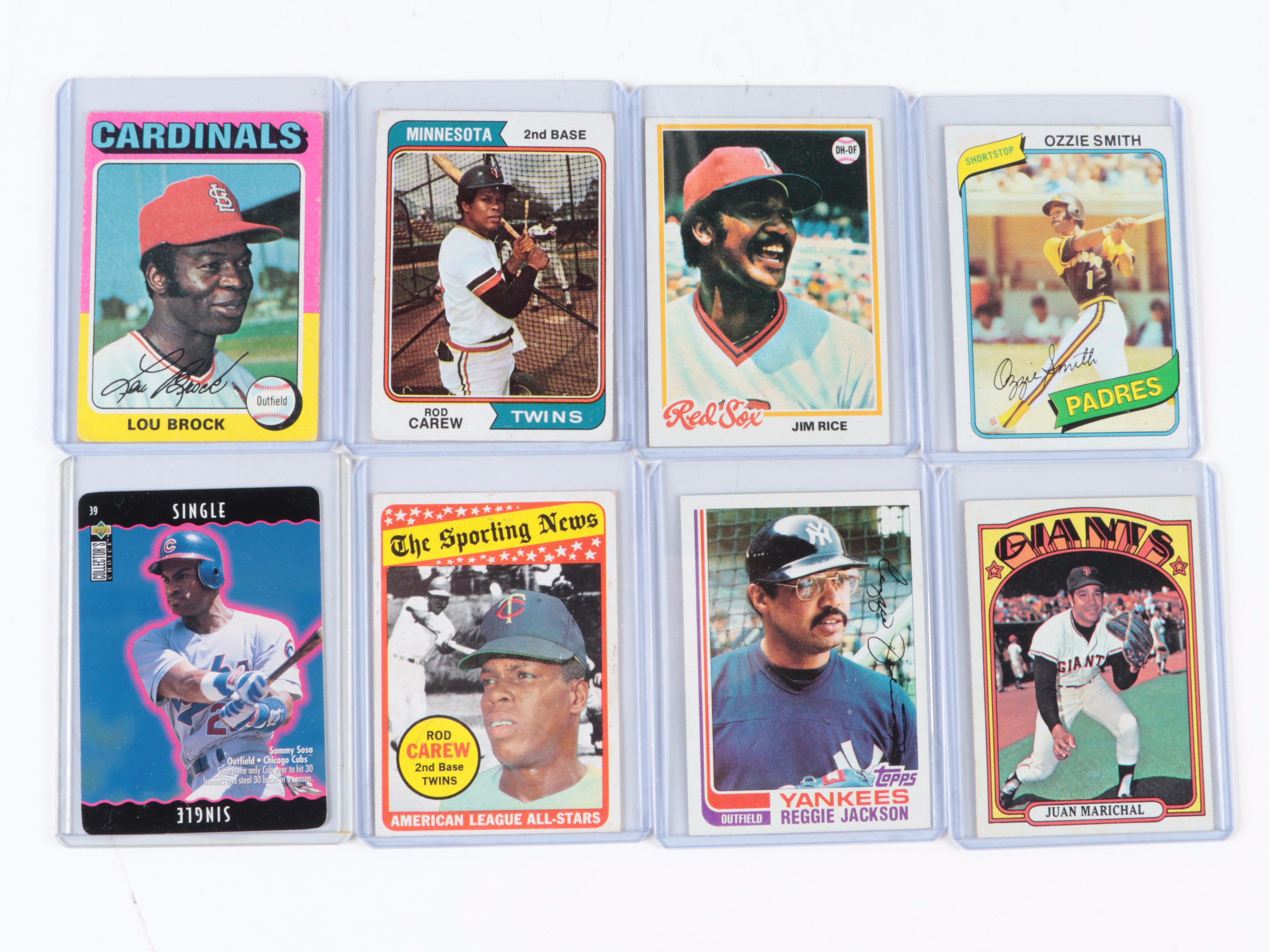 Topps, More Baseball Cards Including Robinson, Stargell, Sosa, HOF, 1960s–2020s
